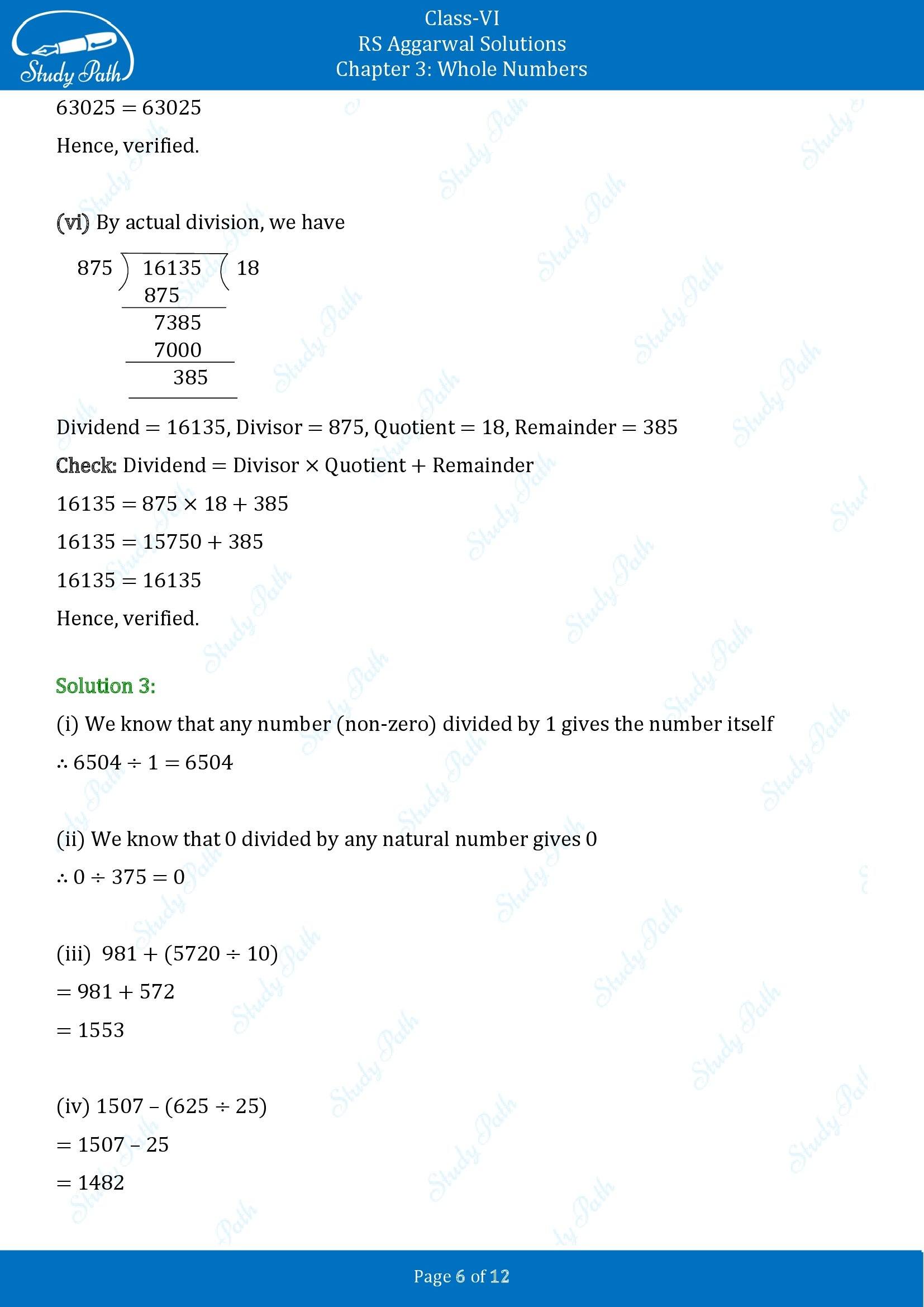 RS Aggarwal Solutions Class 6 Chapter 3 Whole Numbers Exercise 3E 00006