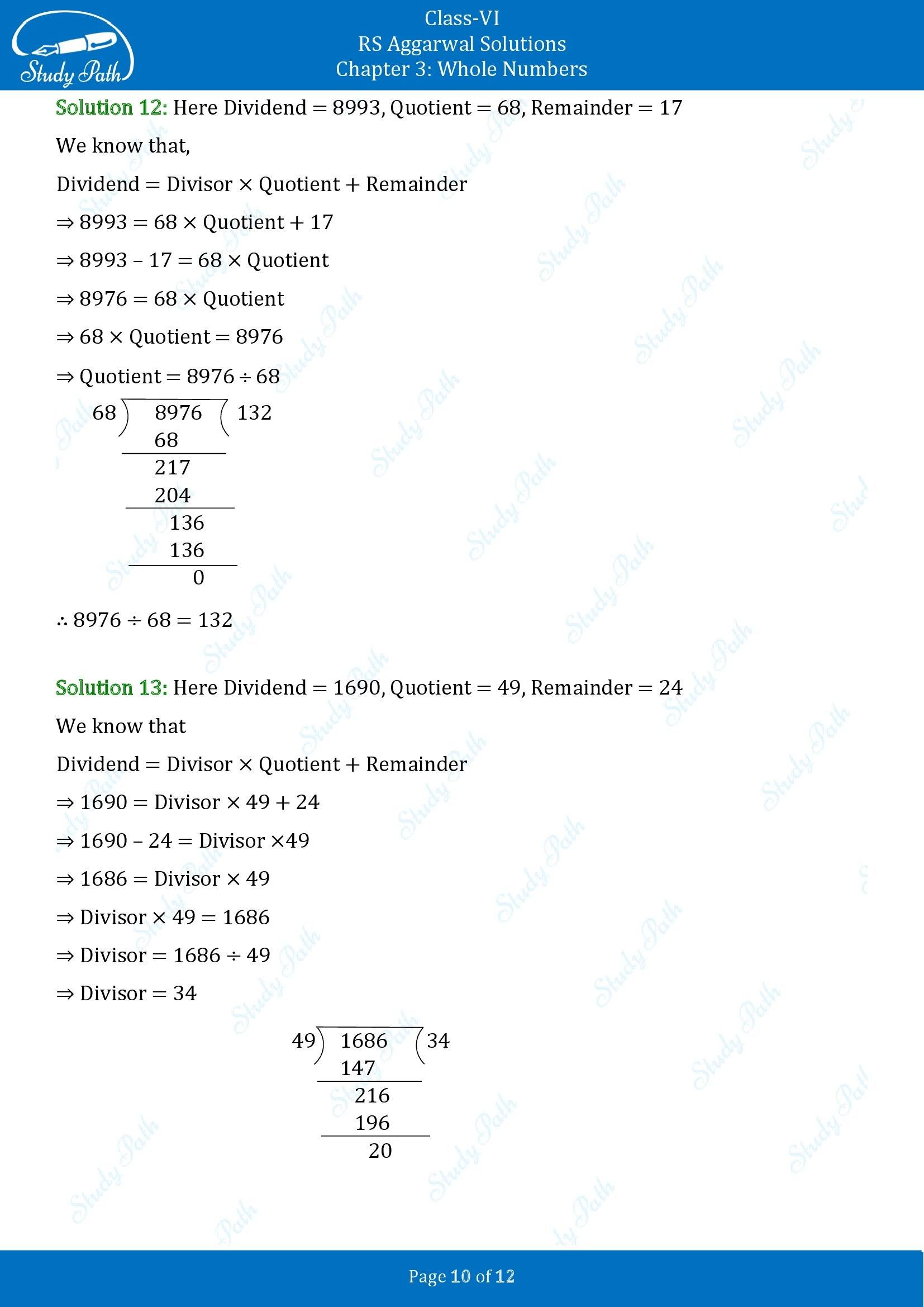 RS Aggarwal Solutions Class 6 Chapter 3 Whole Numbers Exercise 3E 00010