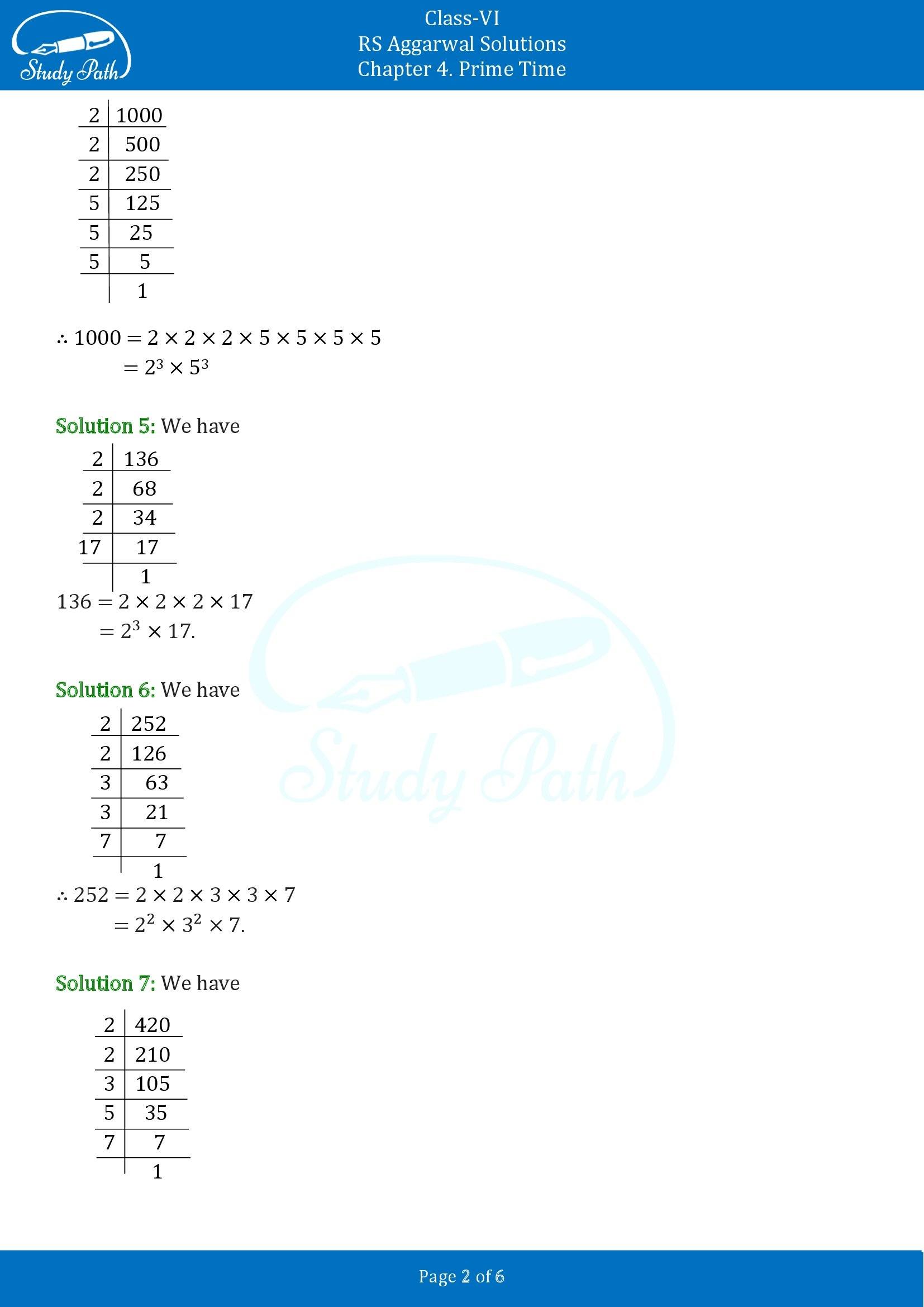 RS Aggarwal Solutions Class 6 Chapter 4 Prime Time Exercise 4C 00002