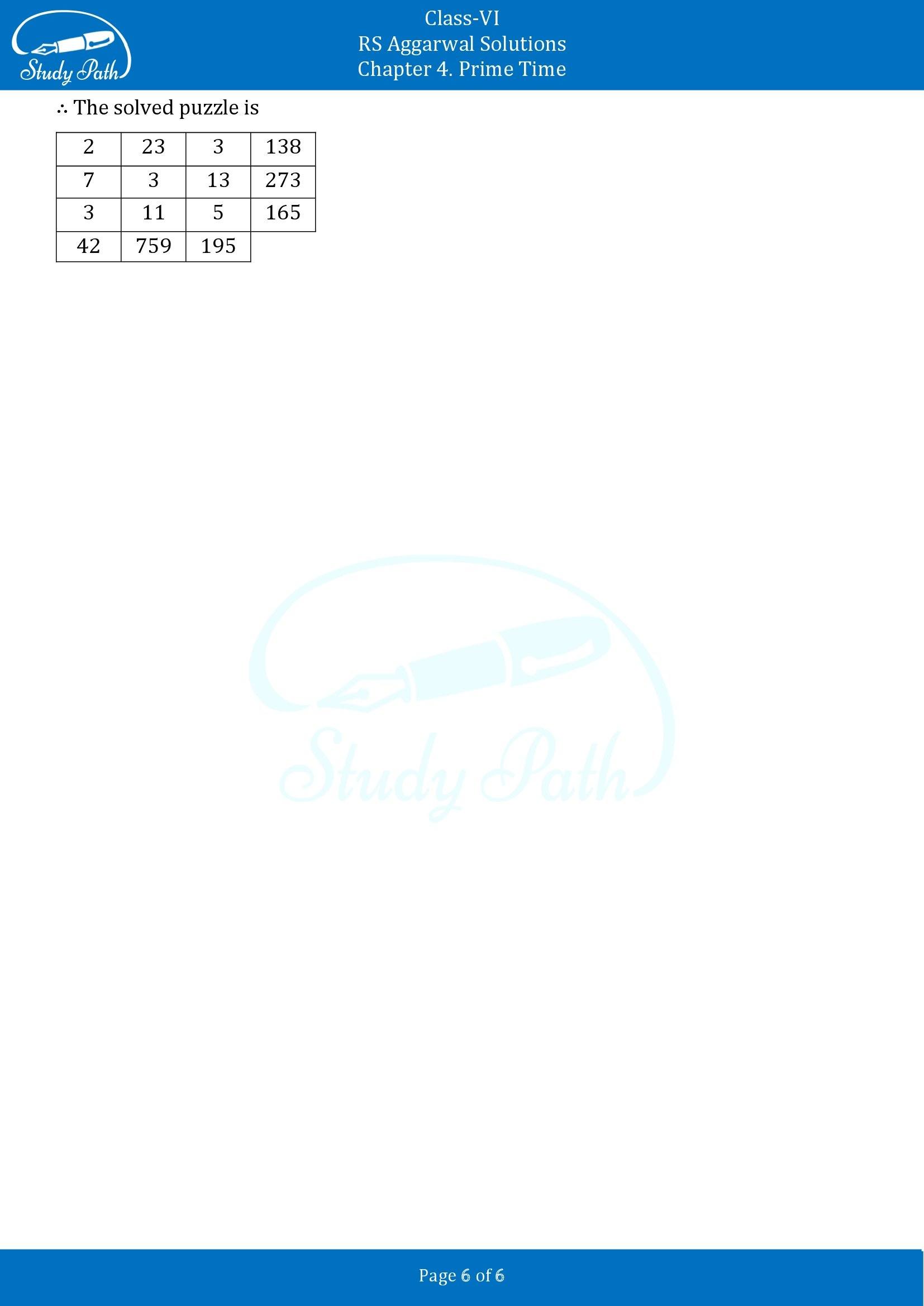 RS Aggarwal Solutions Class 6 Chapter 4 Prime Time Exercise 4C 00006