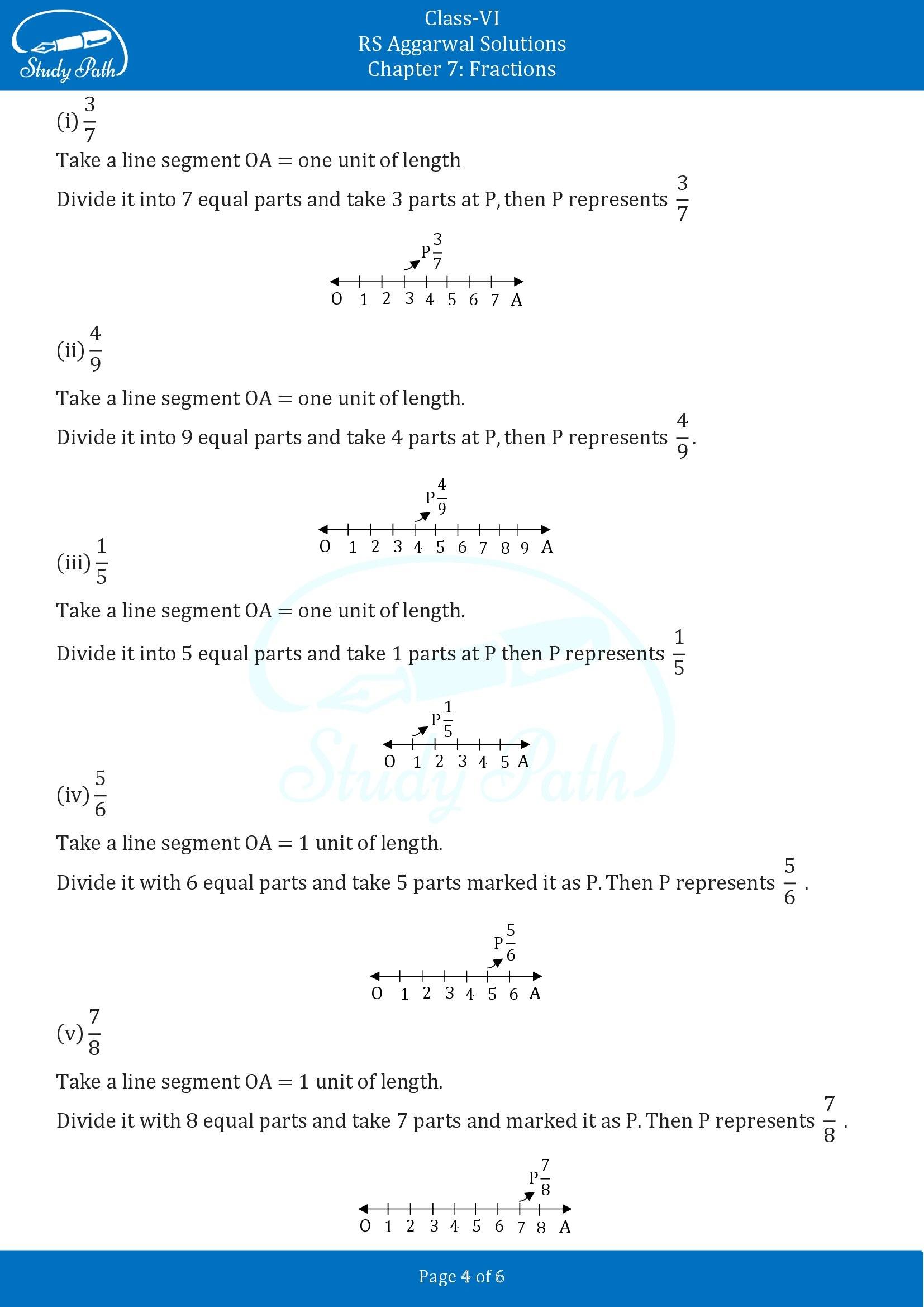 RS Aggarwal Solutions Class 6 Chapter 7 Fractions Exercise 7A 00004
