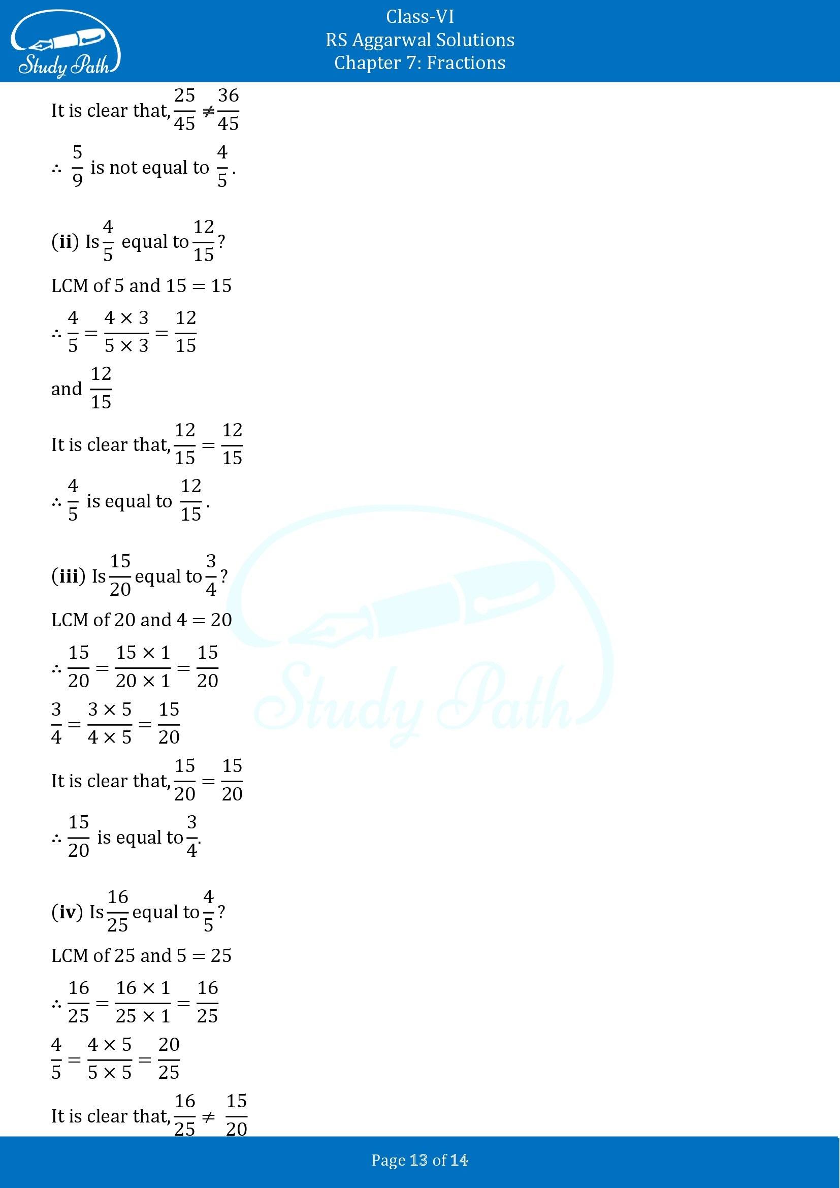 RS Aggarwal Solutions Class 6 Chapter 7 Fractions Exercise 7D 00013