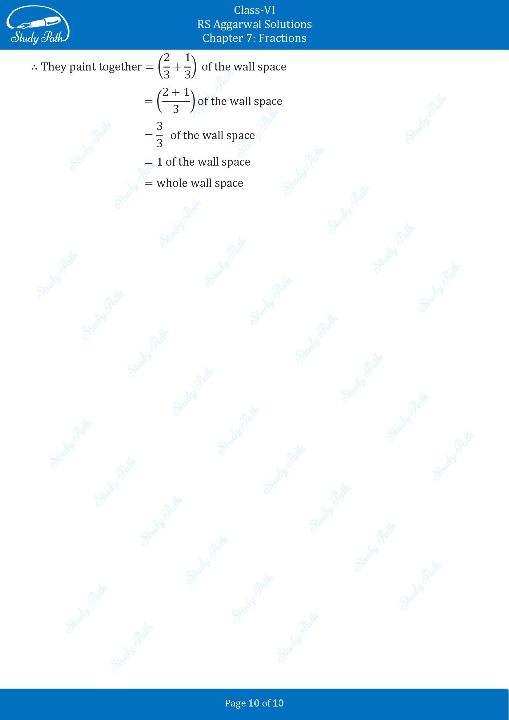 RS Aggarwal Solutions Class 6 Chapter 7 Fractions Exercise 7E 00010