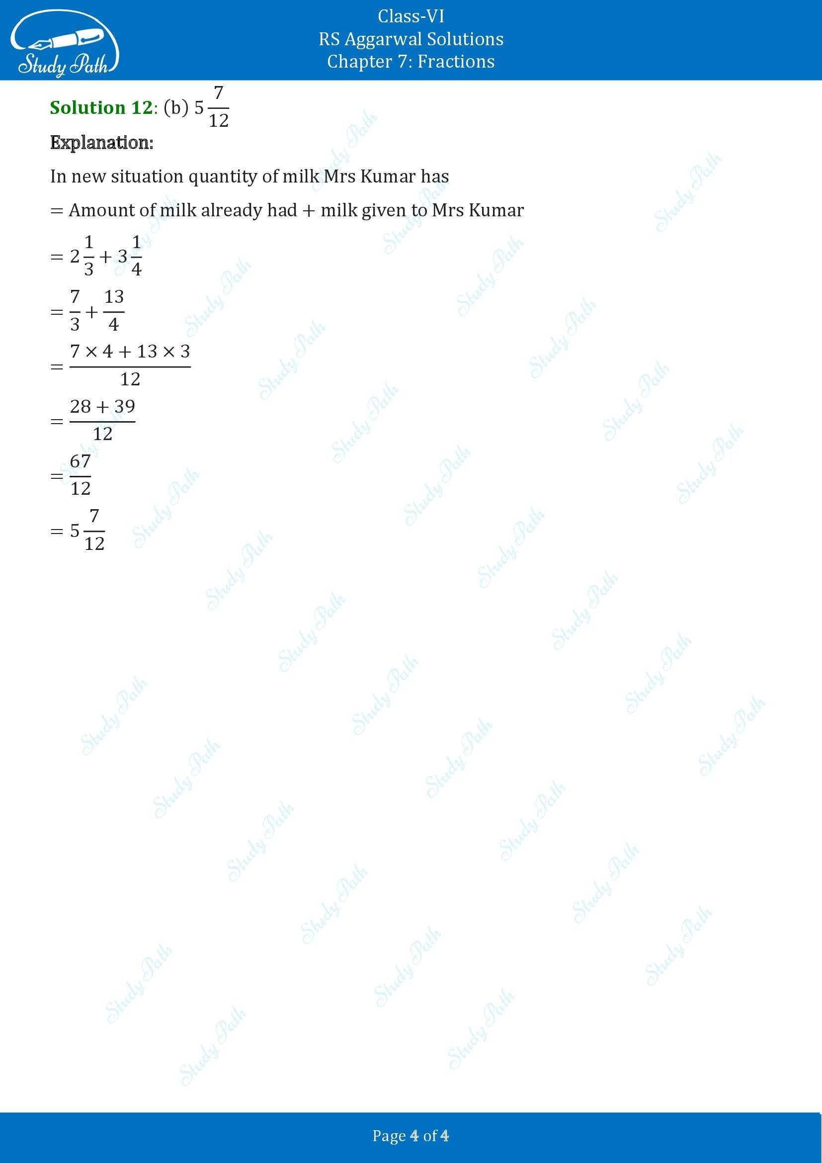 RS Aggarwal Solutions Class 6 Chapter 7 Fractions Exercise 7J 00004