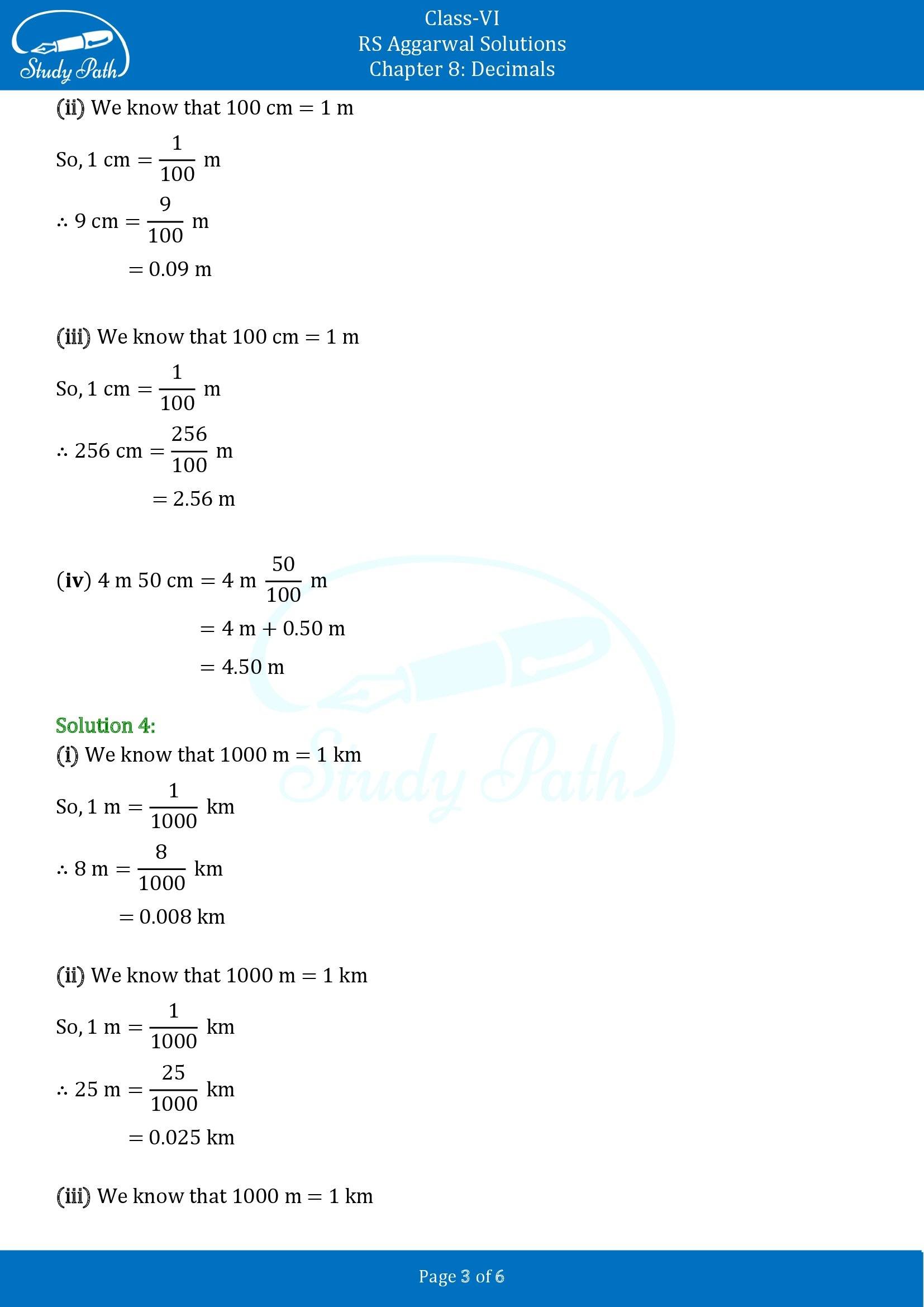 RS Aggarwal Solutions Class 6 Chapter 8 Decimals Exercise 8C 00003
