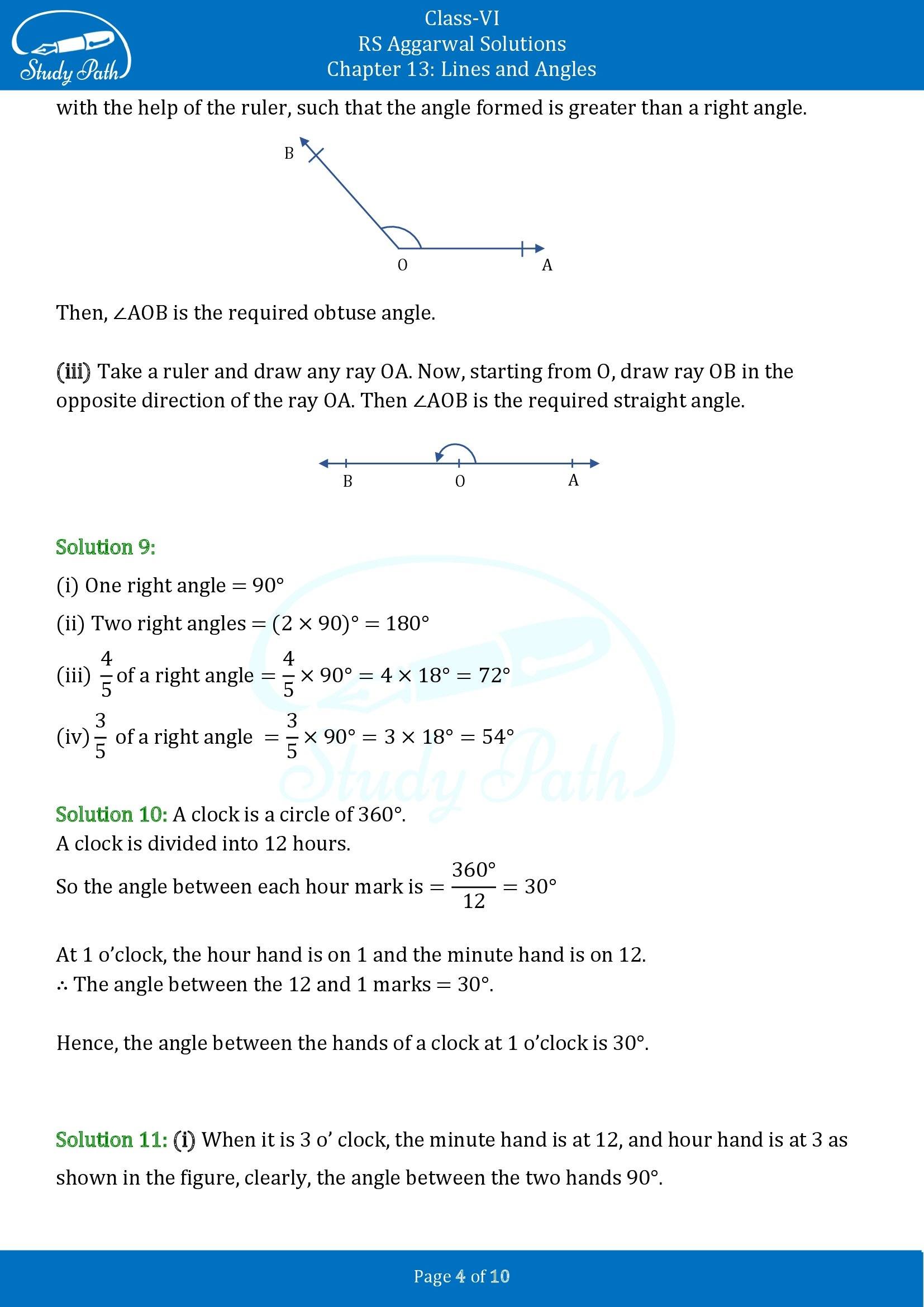 RS Aggarwal Solutions Class 6 Chapter 9 Lines and Angles Exercise 9B 00004
