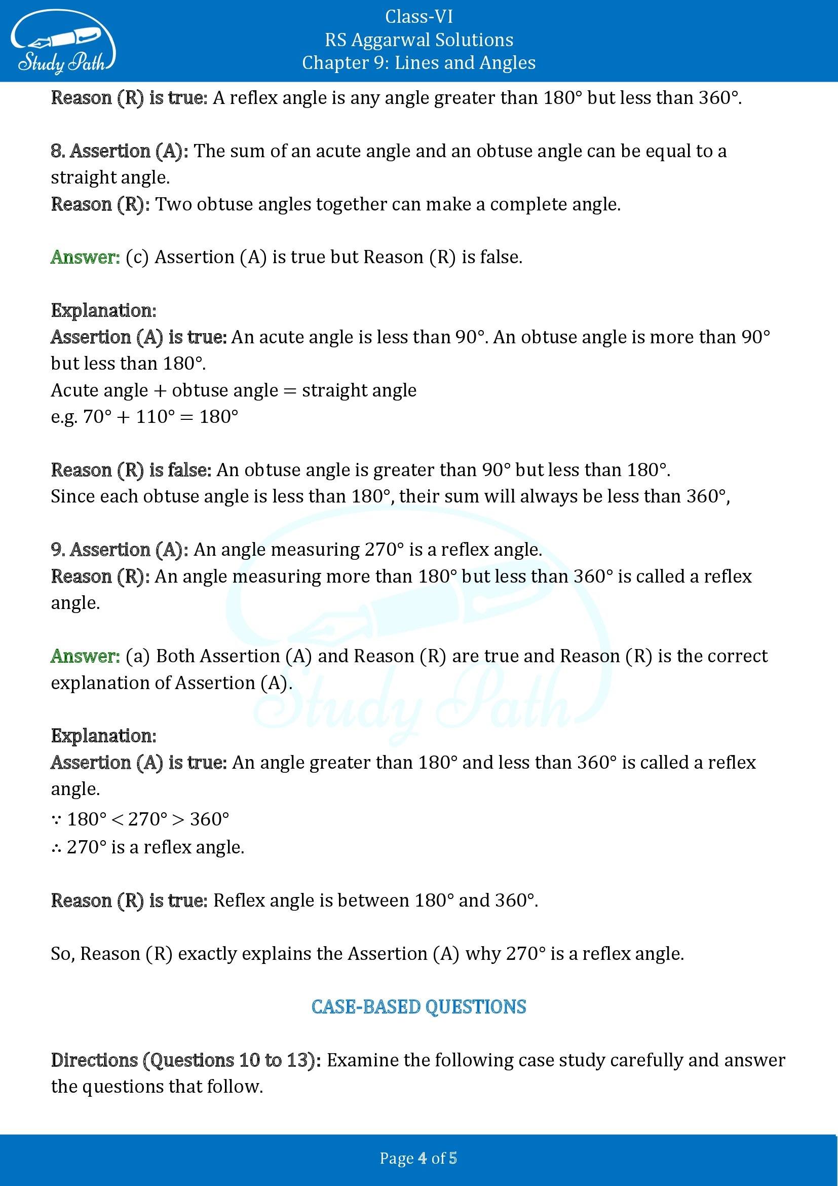RS Aggarwal Solutions Class 6 Chapter 9 Lines and Angles Exercise 9D 00004