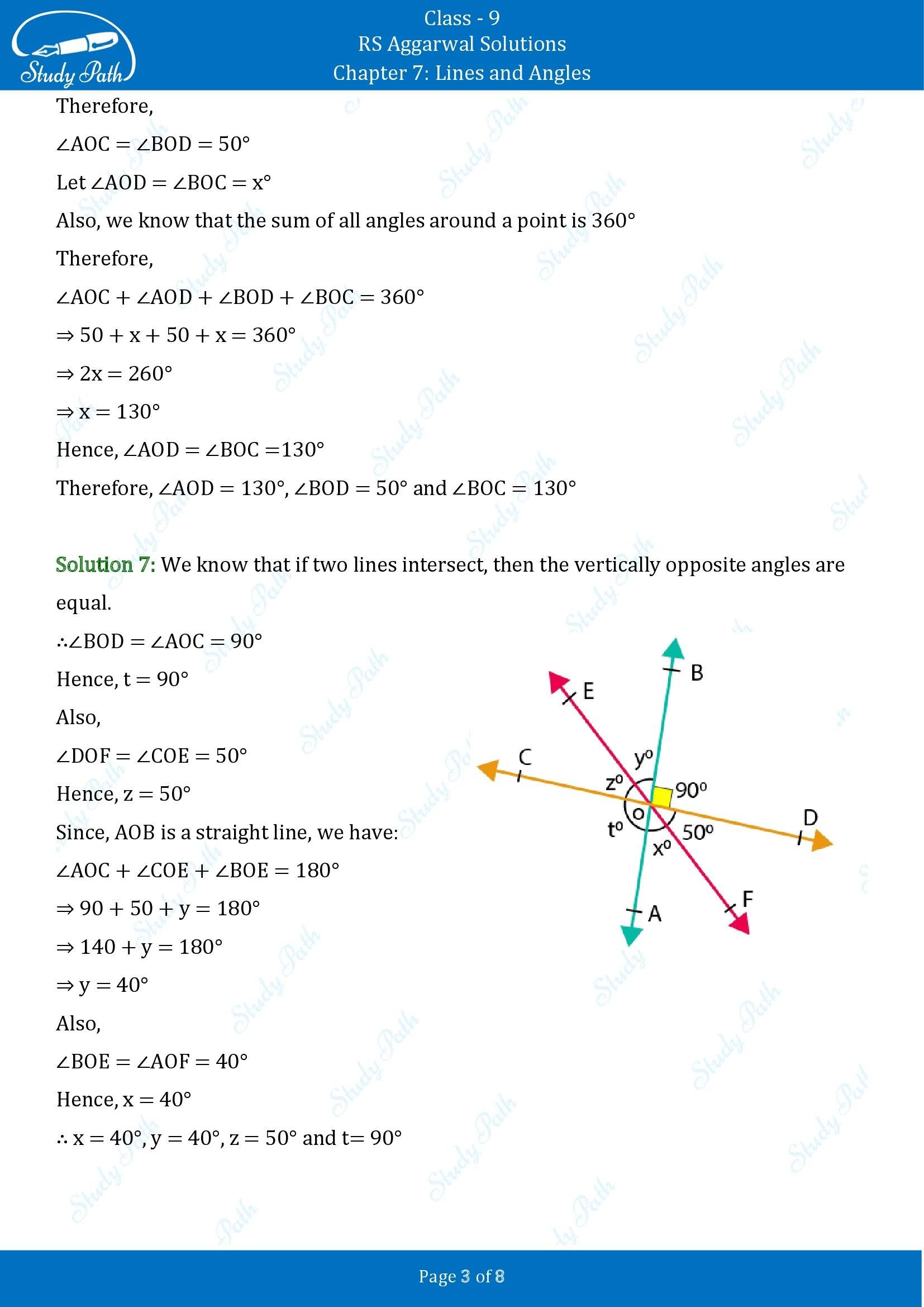 RS Aggarwal Solutions Class 9 Chapter 7 Lines and Angles Exercise 7B 00003