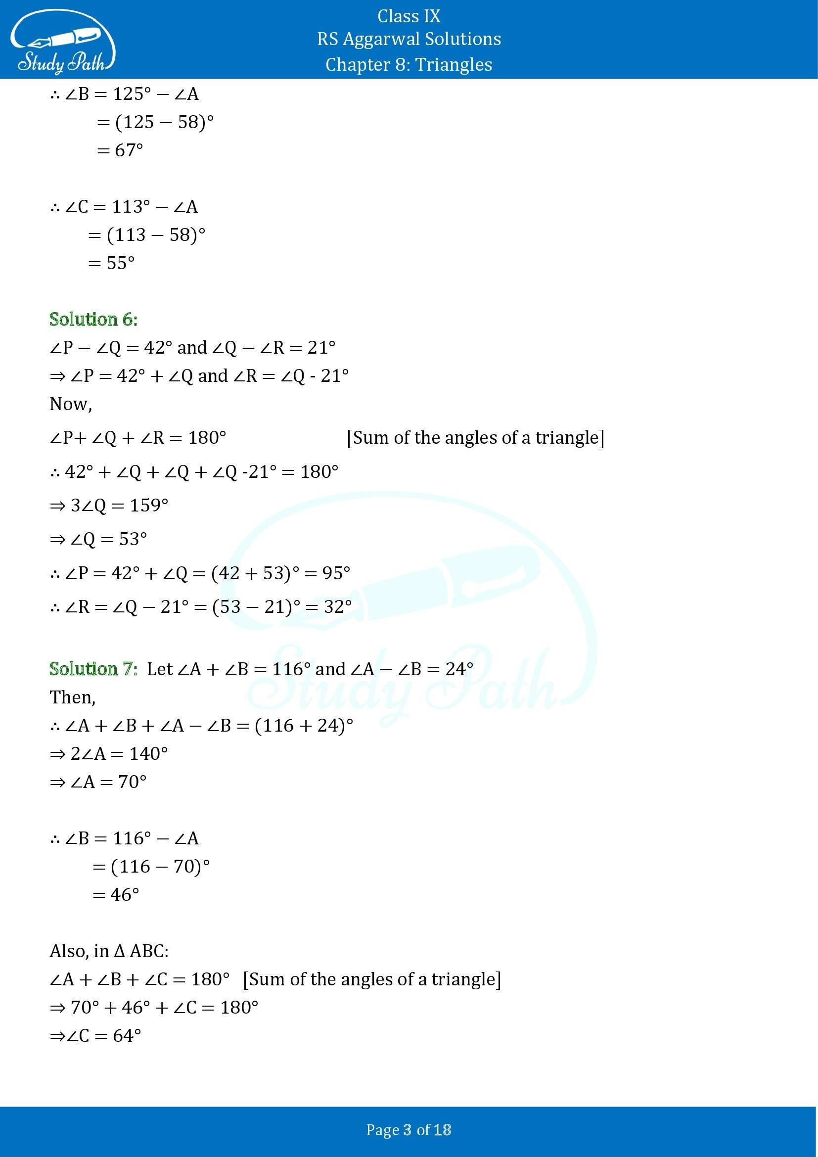 RS Aggarwal Solutions Class 9 Chapter 8 Triangles Exercise 8 00003