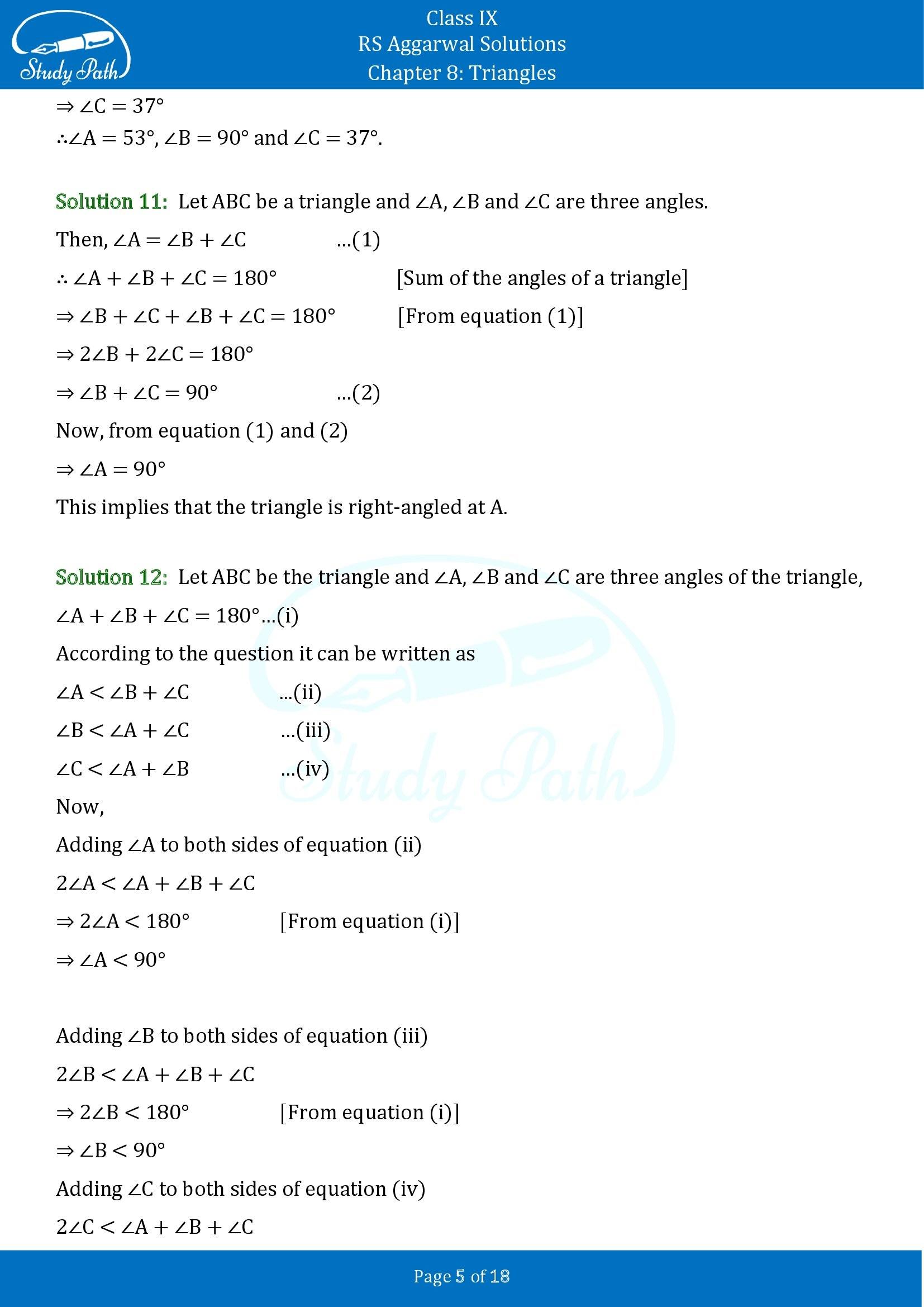 RS Aggarwal Solutions Class 9 Chapter 8 Triangles Exercise 8 00005