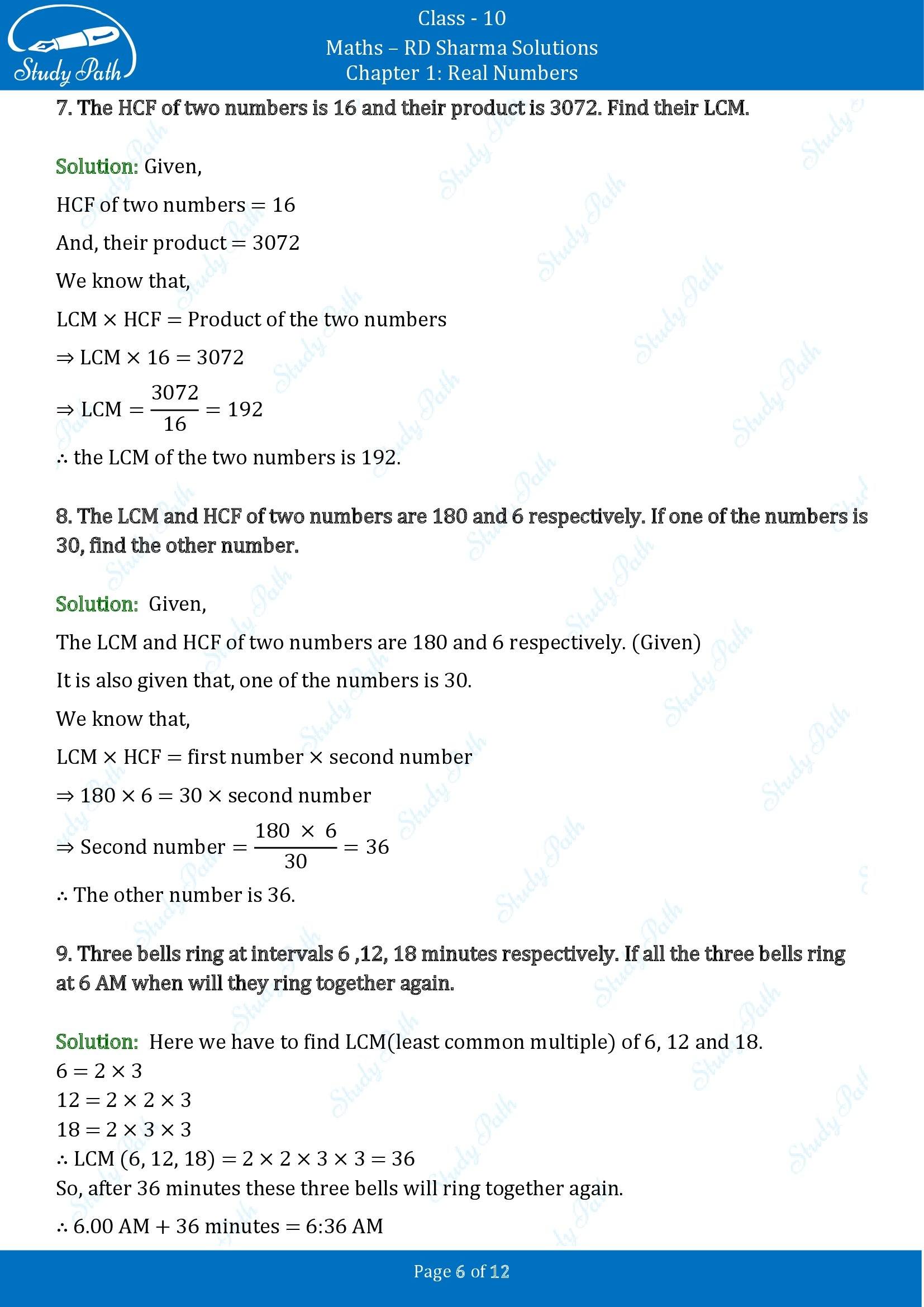 RD Sharma Solutions Class 10 Chapter 1 Real Numbers Exercise 1.2 00006