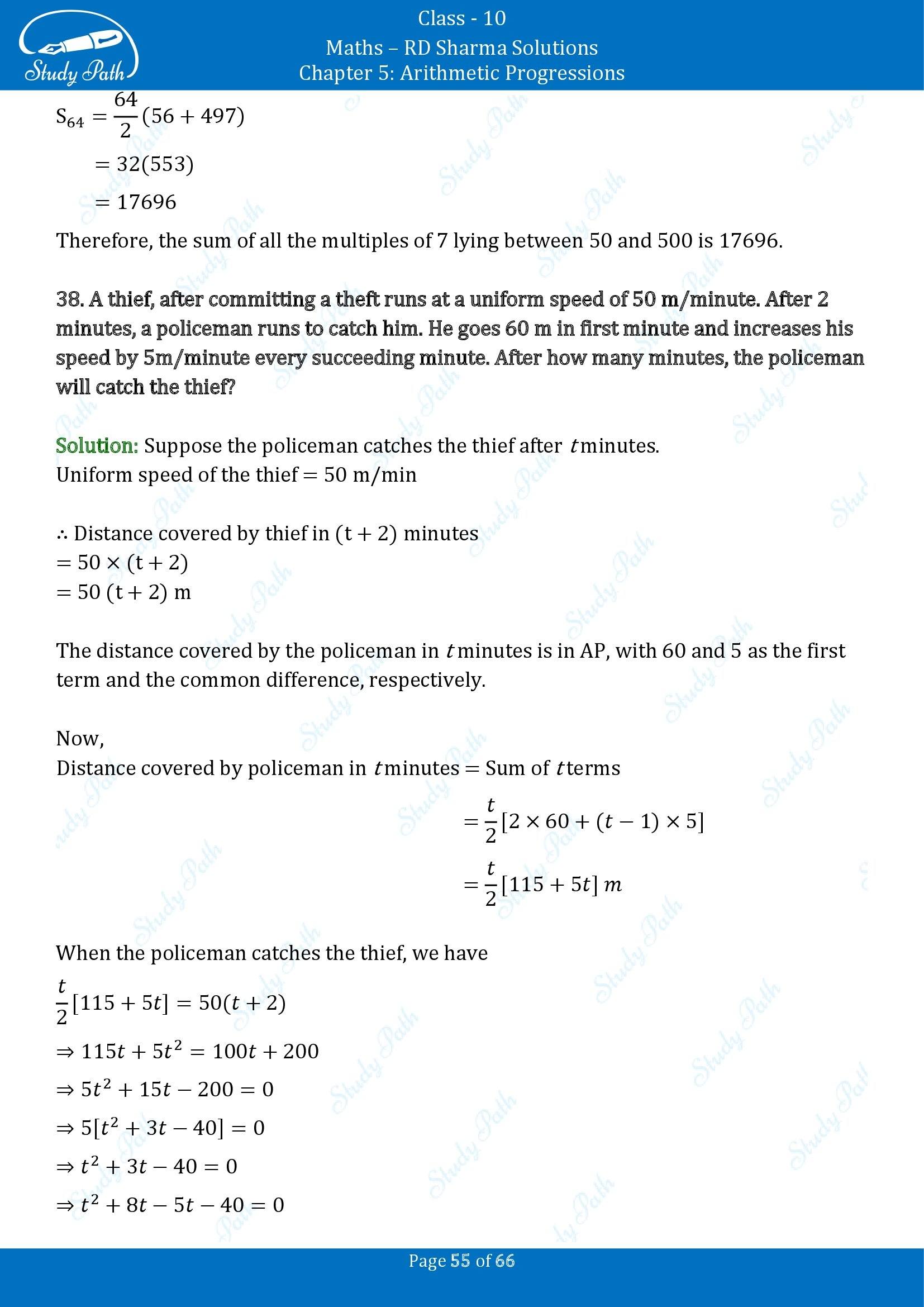RD Sharma Solutions Class 10 Chapter 5 Arithmetic Progressions Exercise 5.6 00055