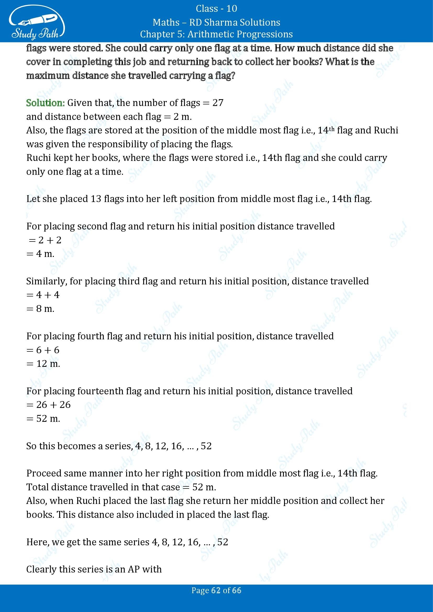 RD Sharma Solutions Class 10 Chapter 5 Arithmetic Progressions Exercise 5.6 00062
