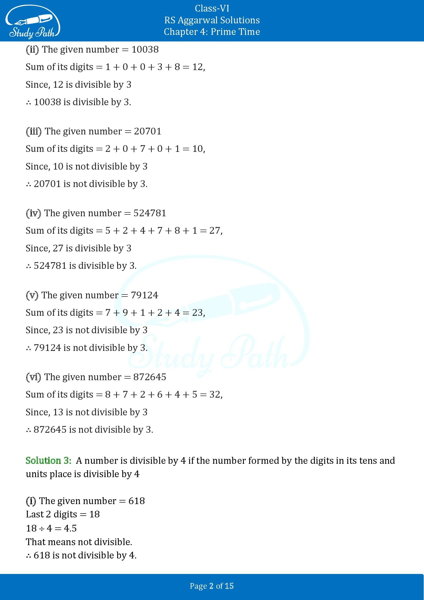 RS Aggarwal Solutions Class 6 Chapter 4 Prime Time Exercise 4B 00002