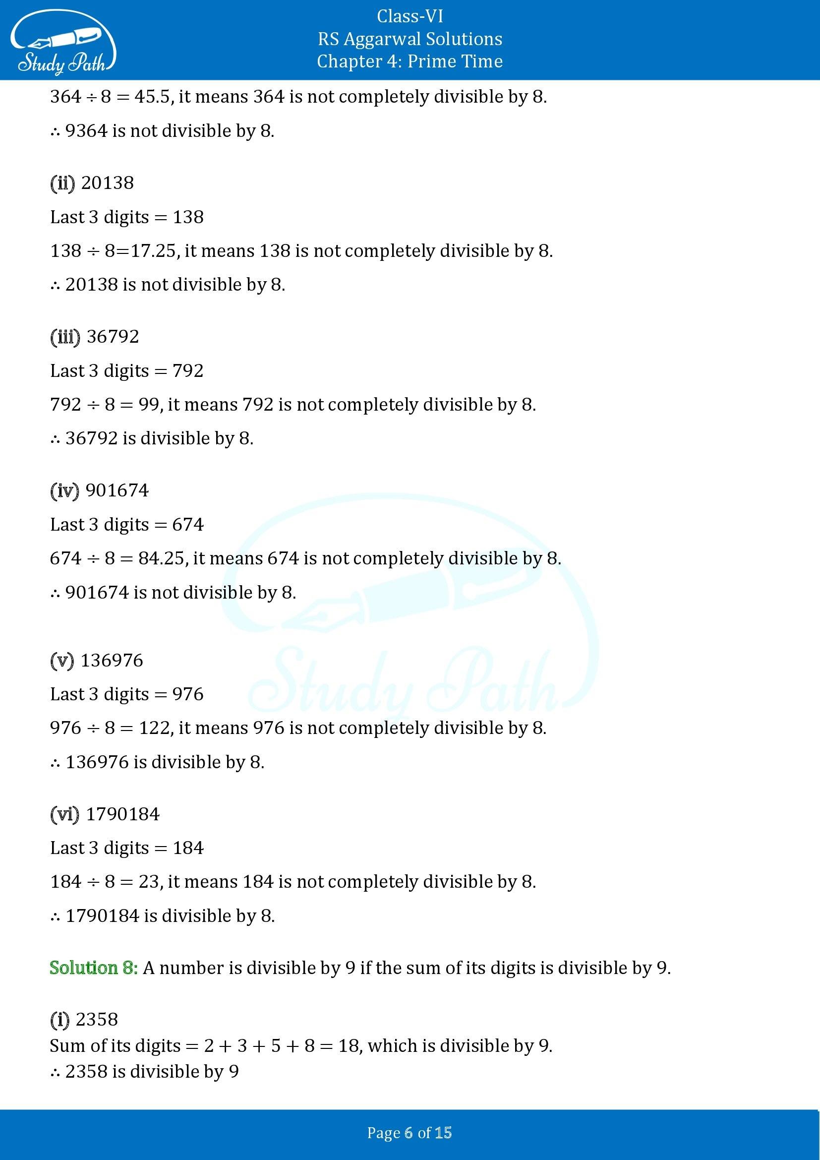 RS Aggarwal Solutions Class 6 Chapter 4 Prime Time Exercise 4B 00006