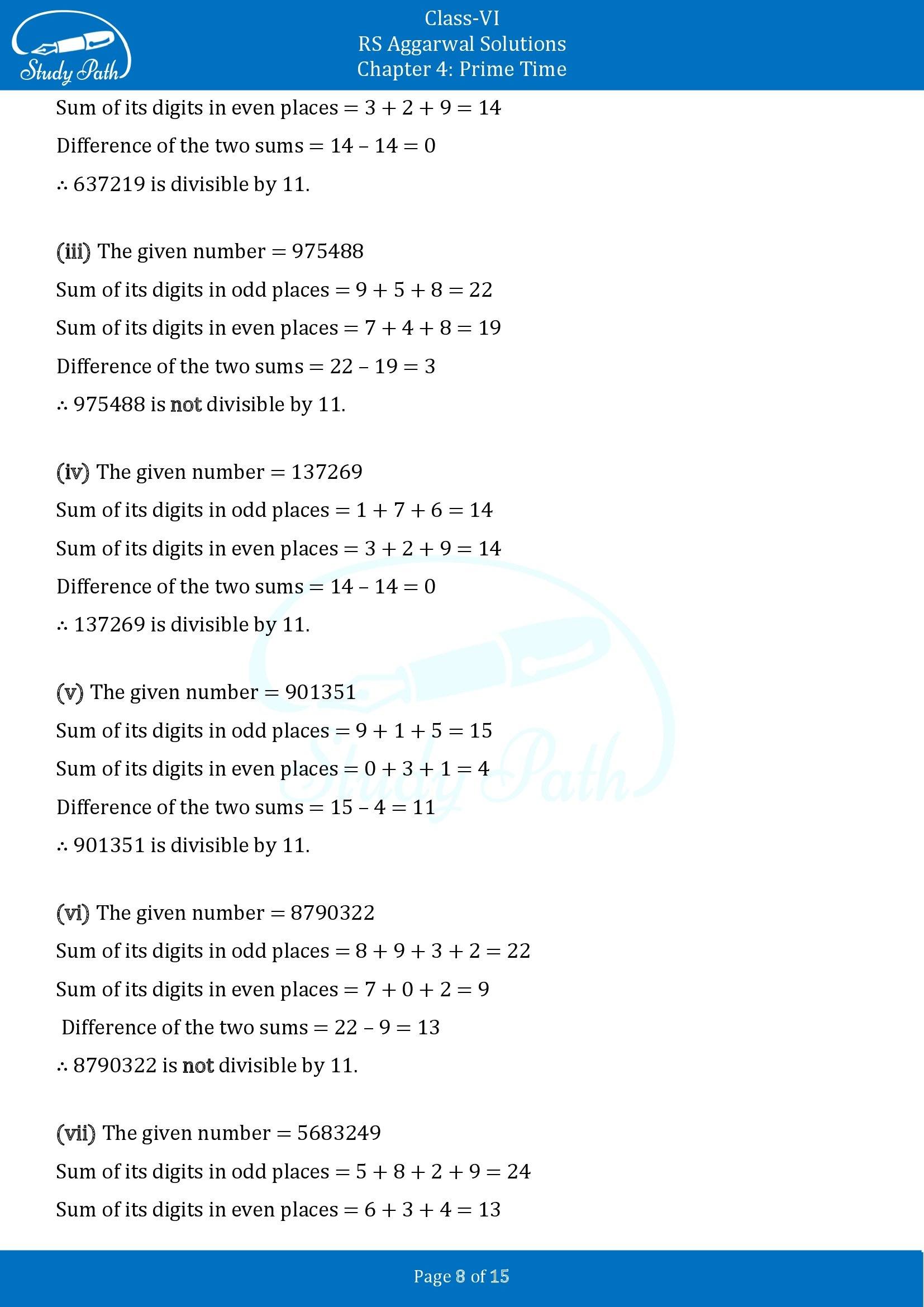 RS Aggarwal Solutions Class 6 Chapter 4 Prime Time Exercise 4B 00008