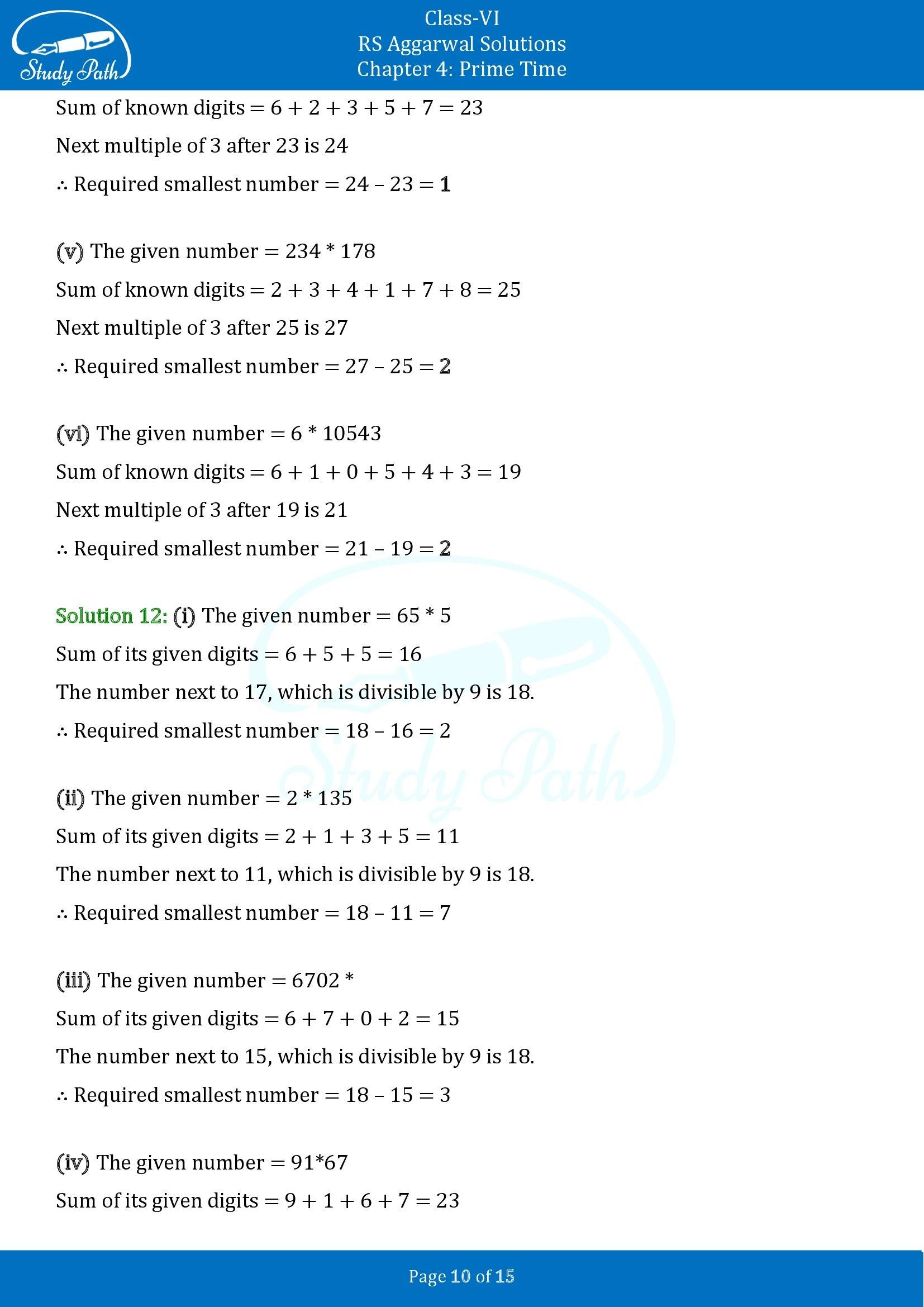 RS Aggarwal Solutions Class 6 Chapter 4 Prime Time Exercise 4B 00010