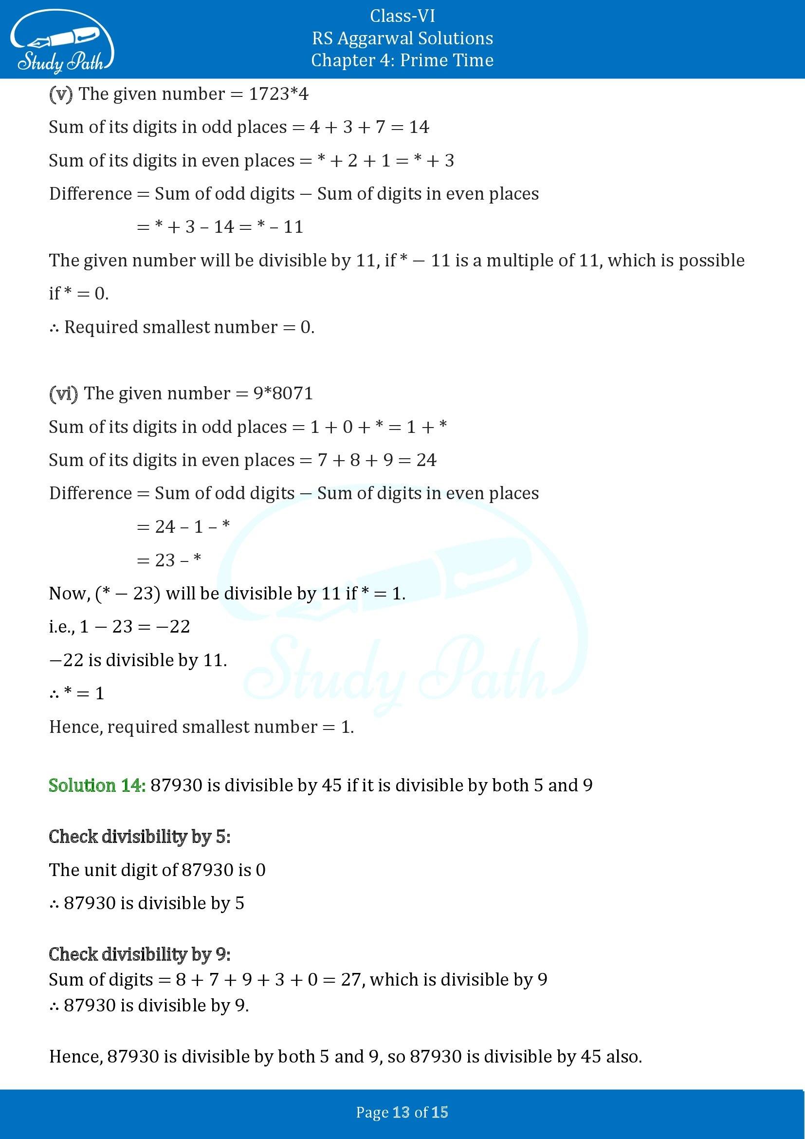 RS Aggarwal Solutions Class 6 Chapter 4 Prime Time Exercise 4B 00013