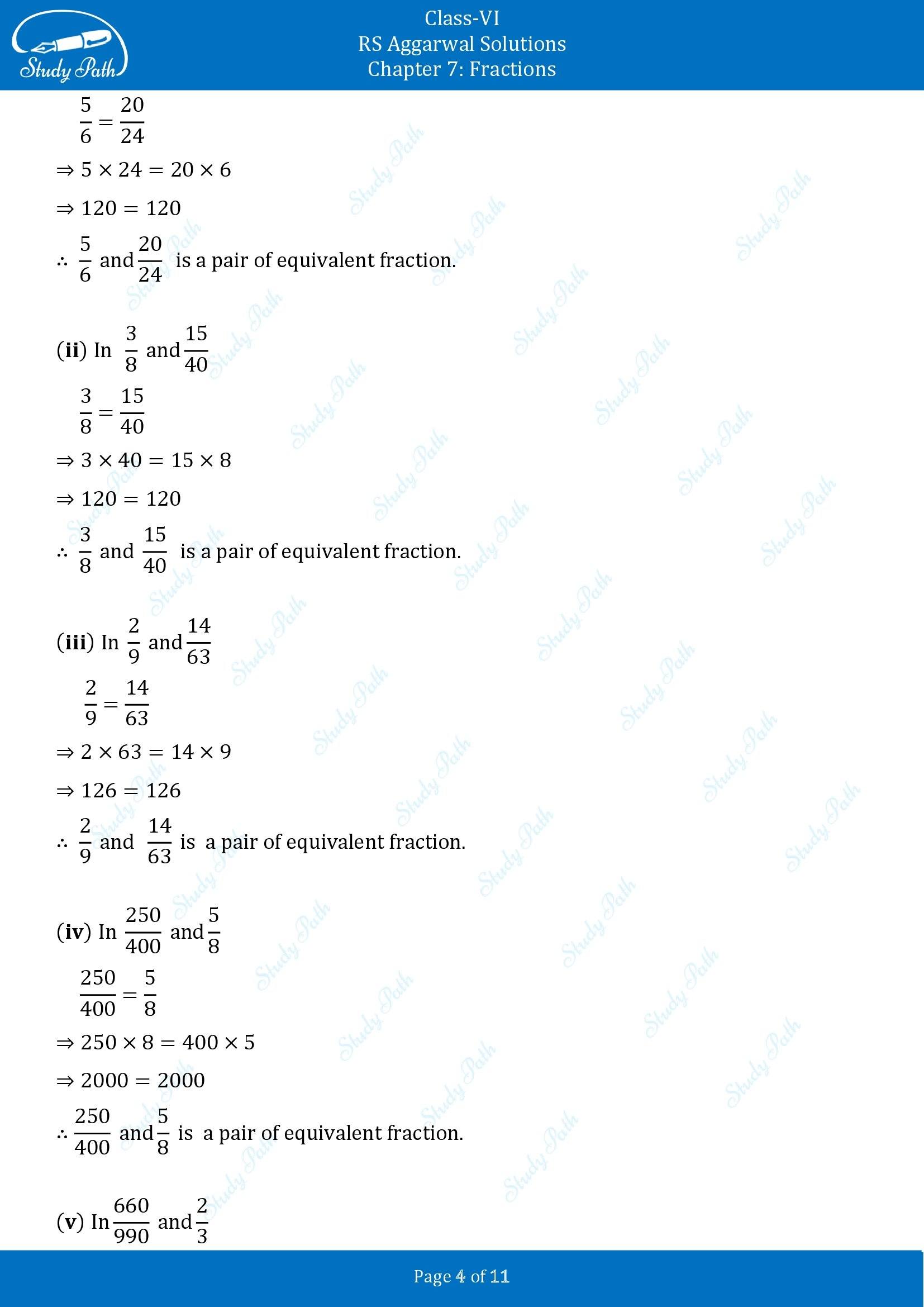 RS Aggarwal Solutions Class 6 Chapter 7 Fractions Exercise 7C 00004