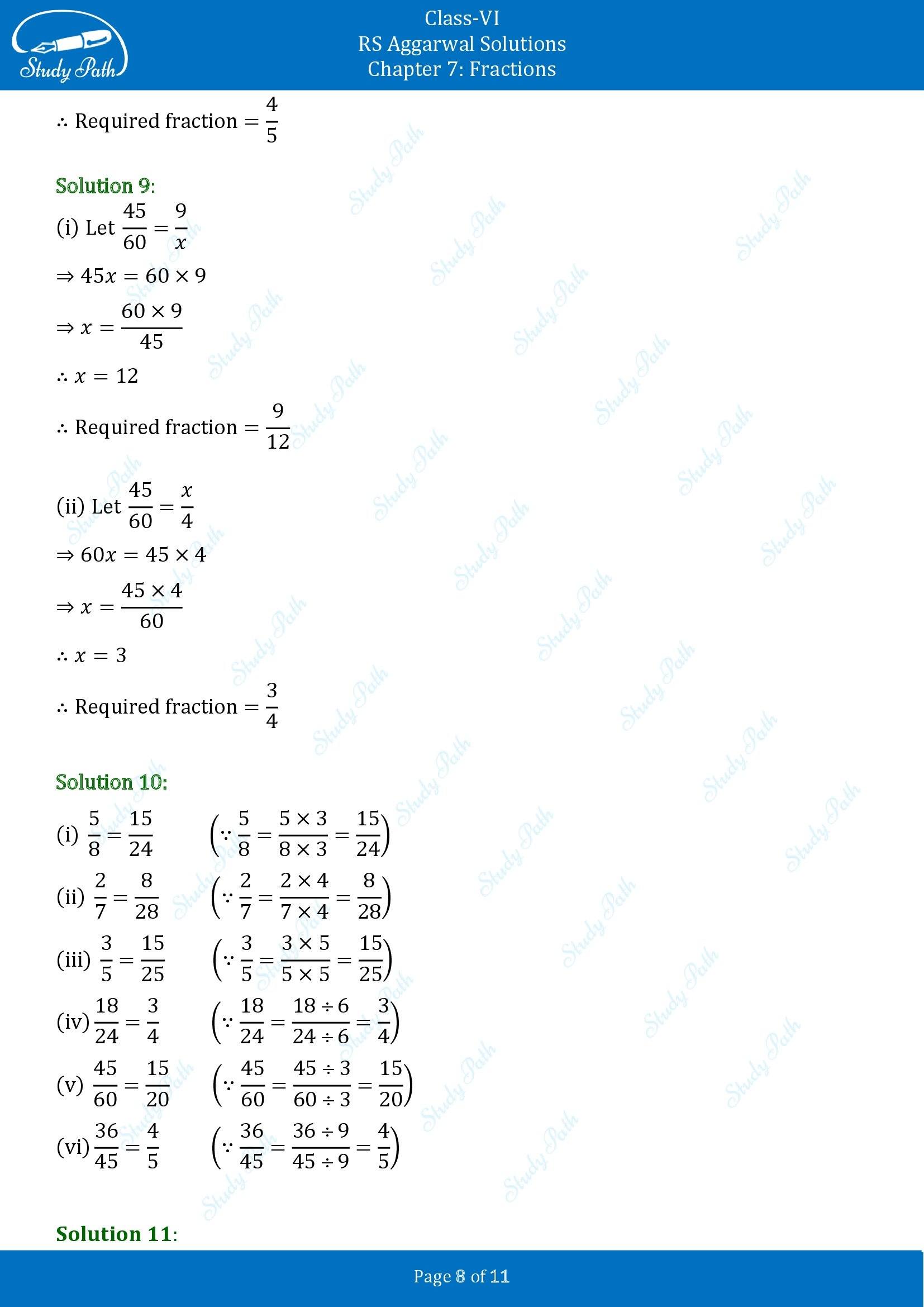 RS Aggarwal Solutions Class 6 Chapter 7 Fractions Exercise 7C 00008