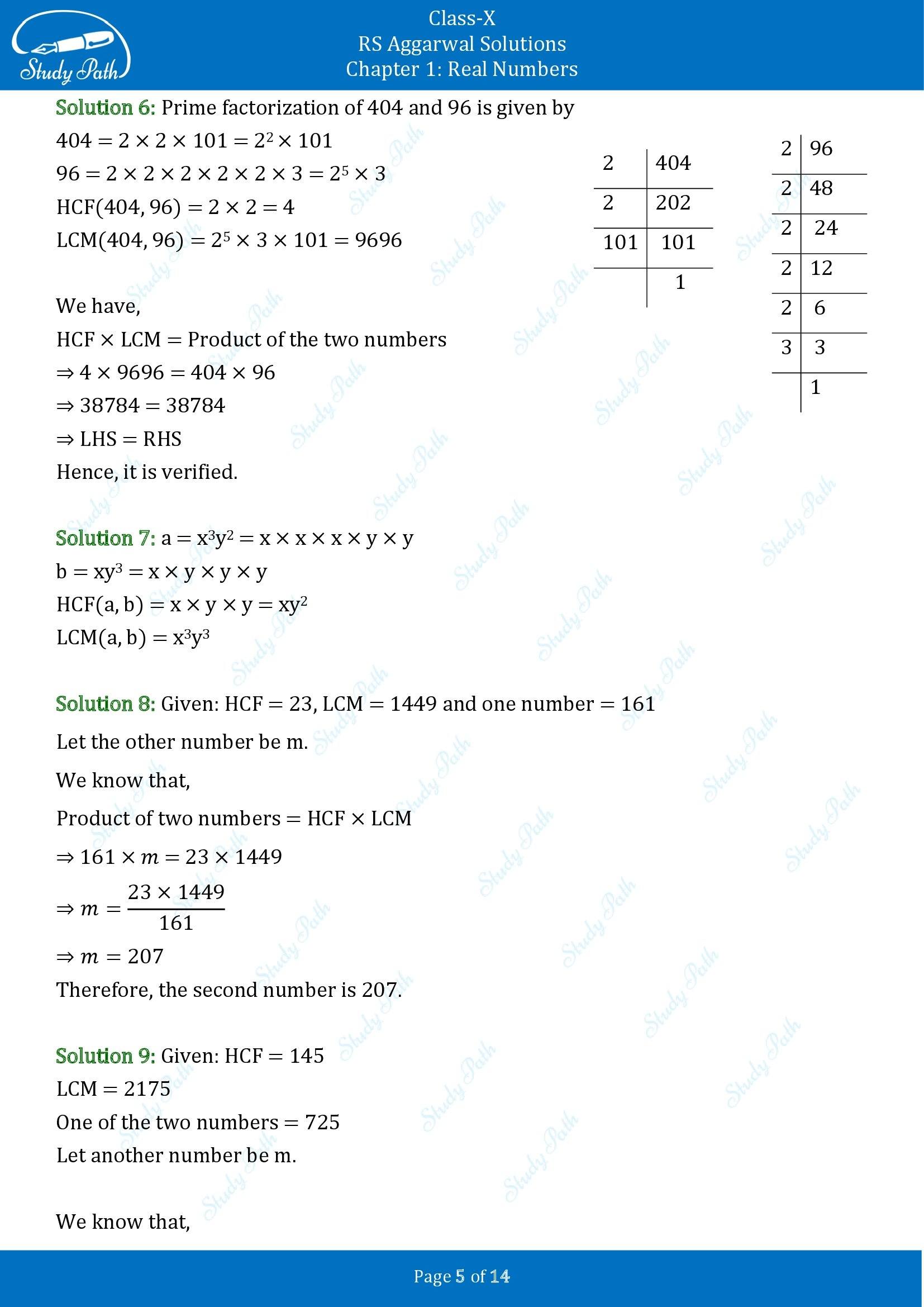 RS Aggarwal Solutions for Class 10 Chapter 1 Real Numbers Exercise 1B 00005