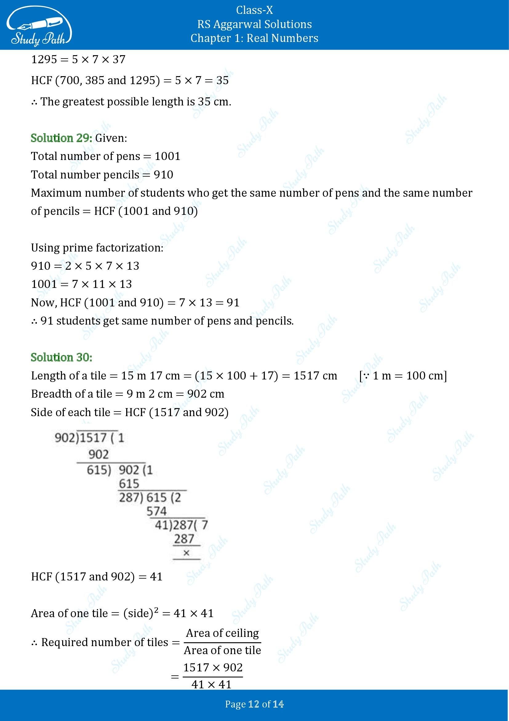 RS Aggarwal Solutions for Class 10 Chapter 1 Real Numbers Exercise 1B 00012