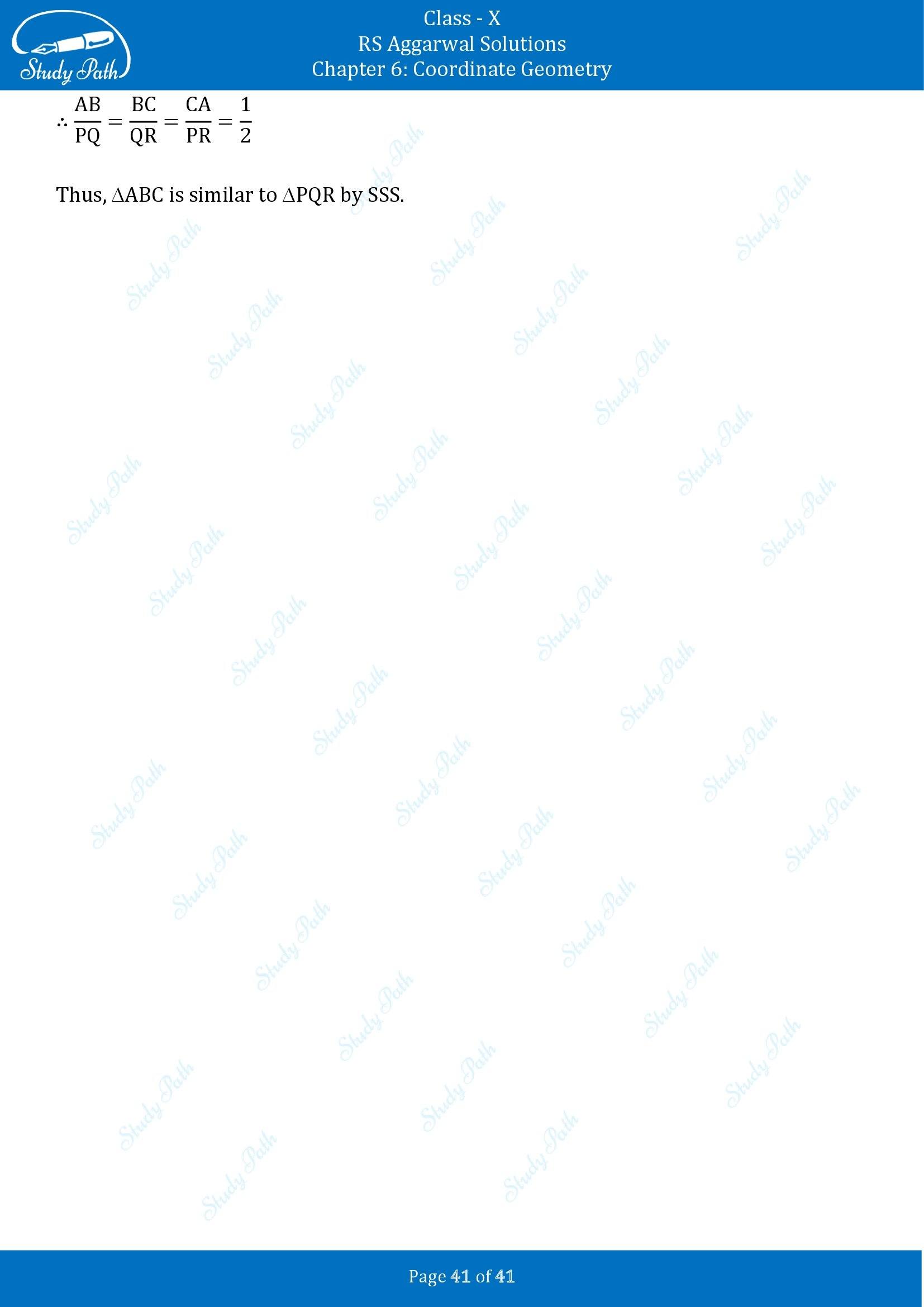 RS Aggarwal Solutions for Class 10 Chapter 6 Coordinate Geometry Exercise 6A 00041