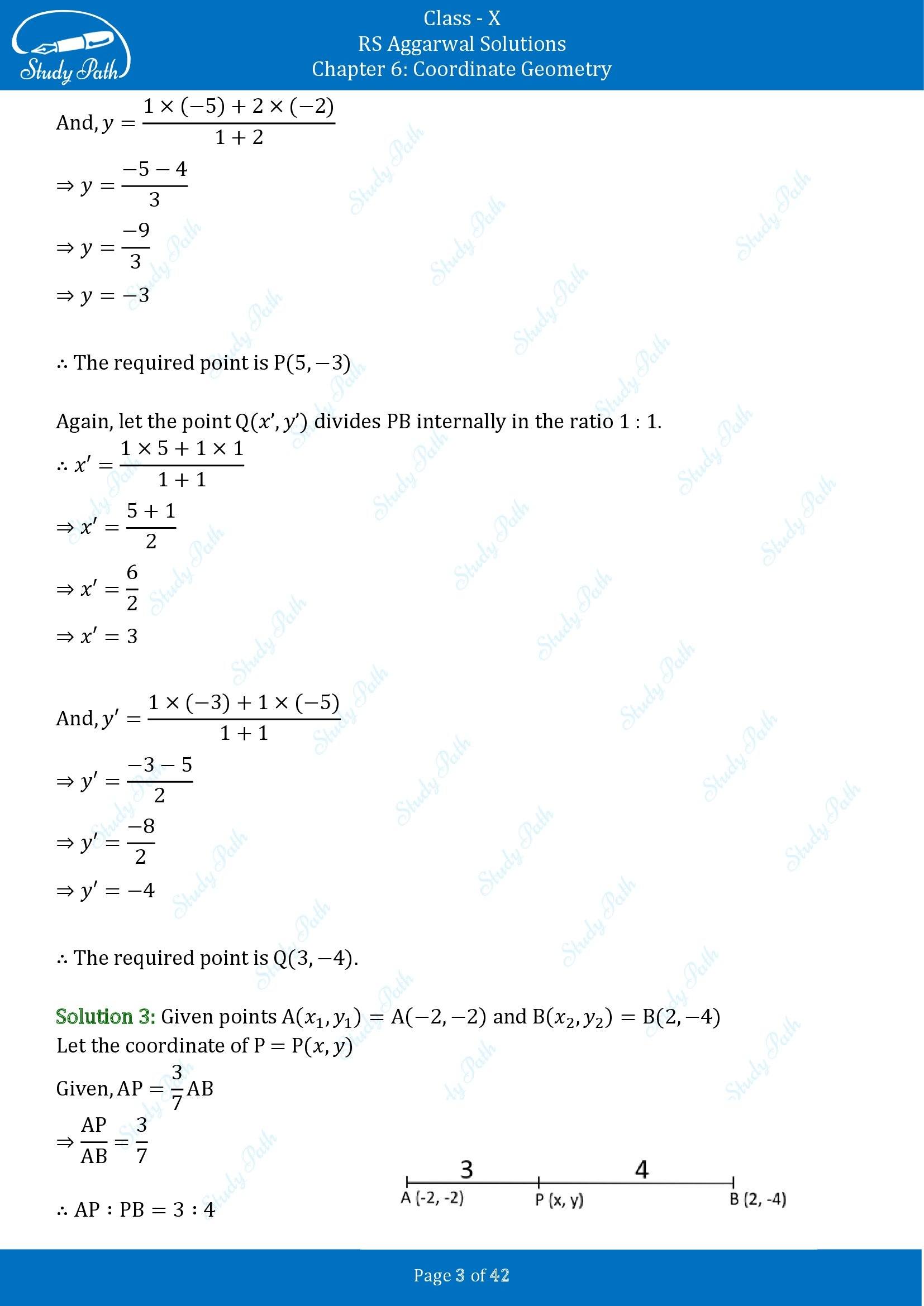 RS Aggarwal Solutions for Class 10 Chapter 6 Coordinate Geometry Exercise 6B 00003