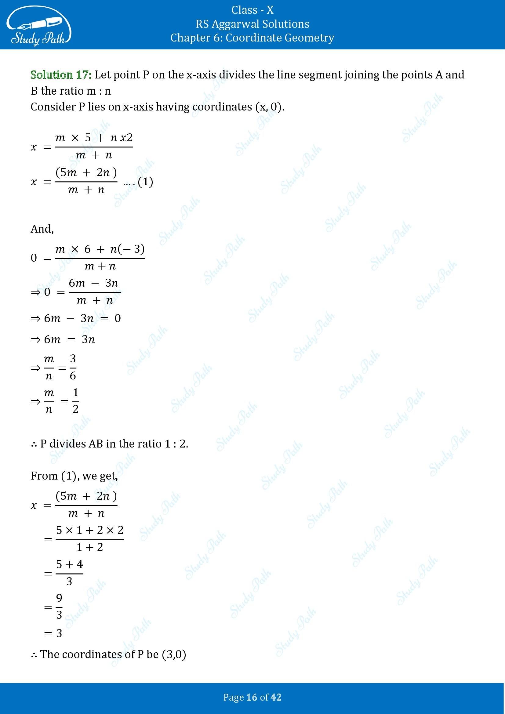 RS Aggarwal Solutions for Class 10 Chapter 6 Coordinate Geometry Exercise 6B 00016