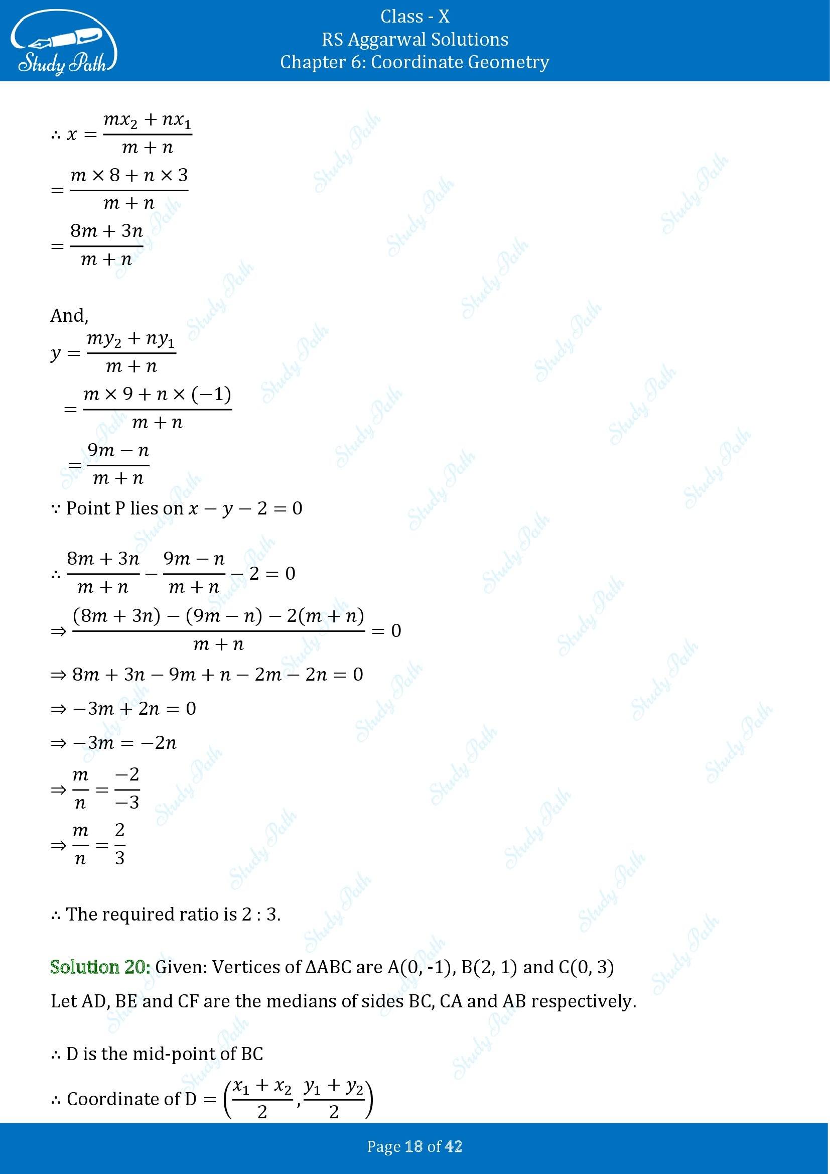 RS Aggarwal Solutions for Class 10 Chapter 6 Coordinate Geometry Exercise 6B 00018