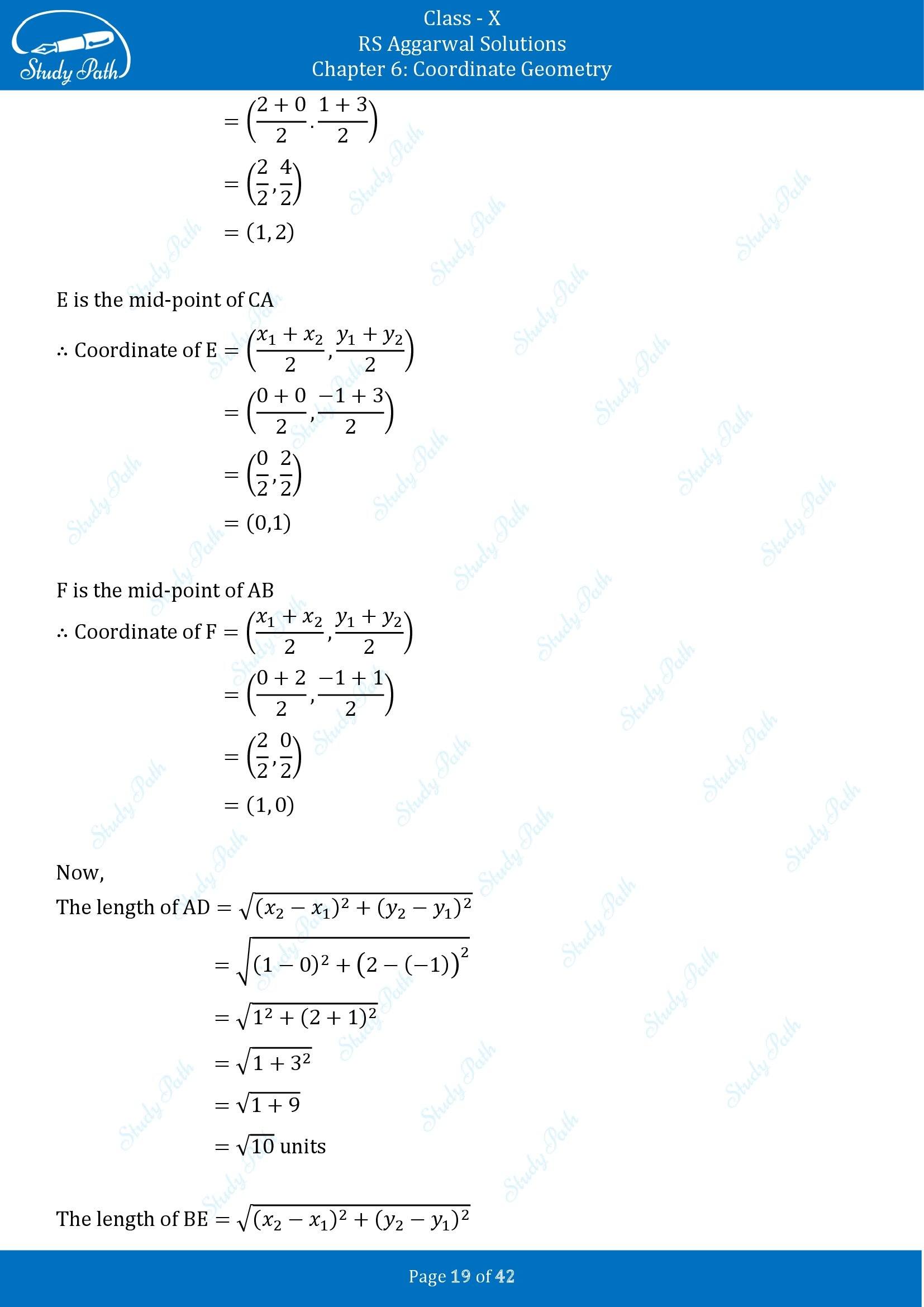RS Aggarwal Solutions for Class 10 Chapter 6 Coordinate Geometry Exercise 6B 00019