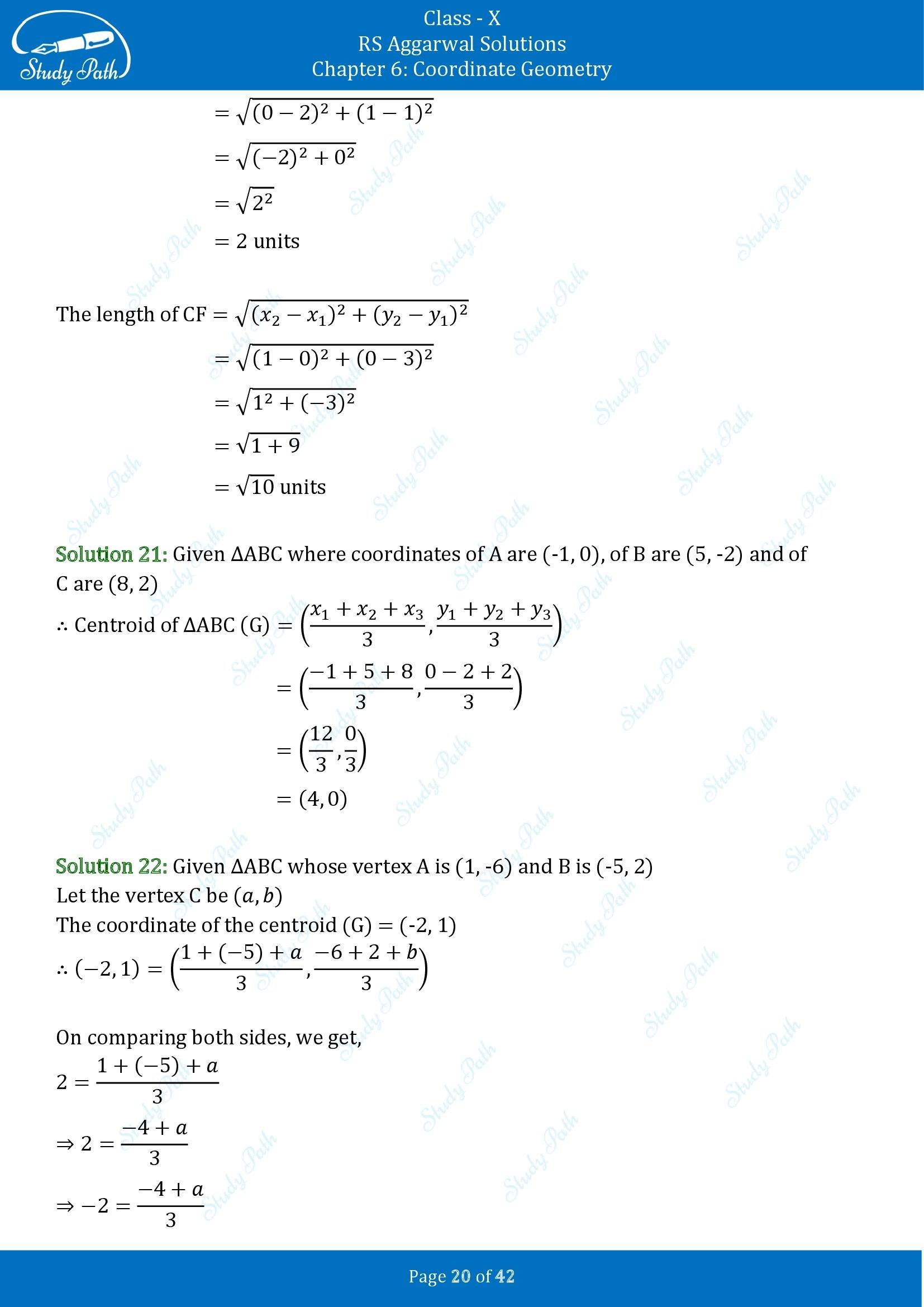 RS Aggarwal Solutions for Class 10 Chapter 6 Coordinate Geometry Exercise 6B 00020