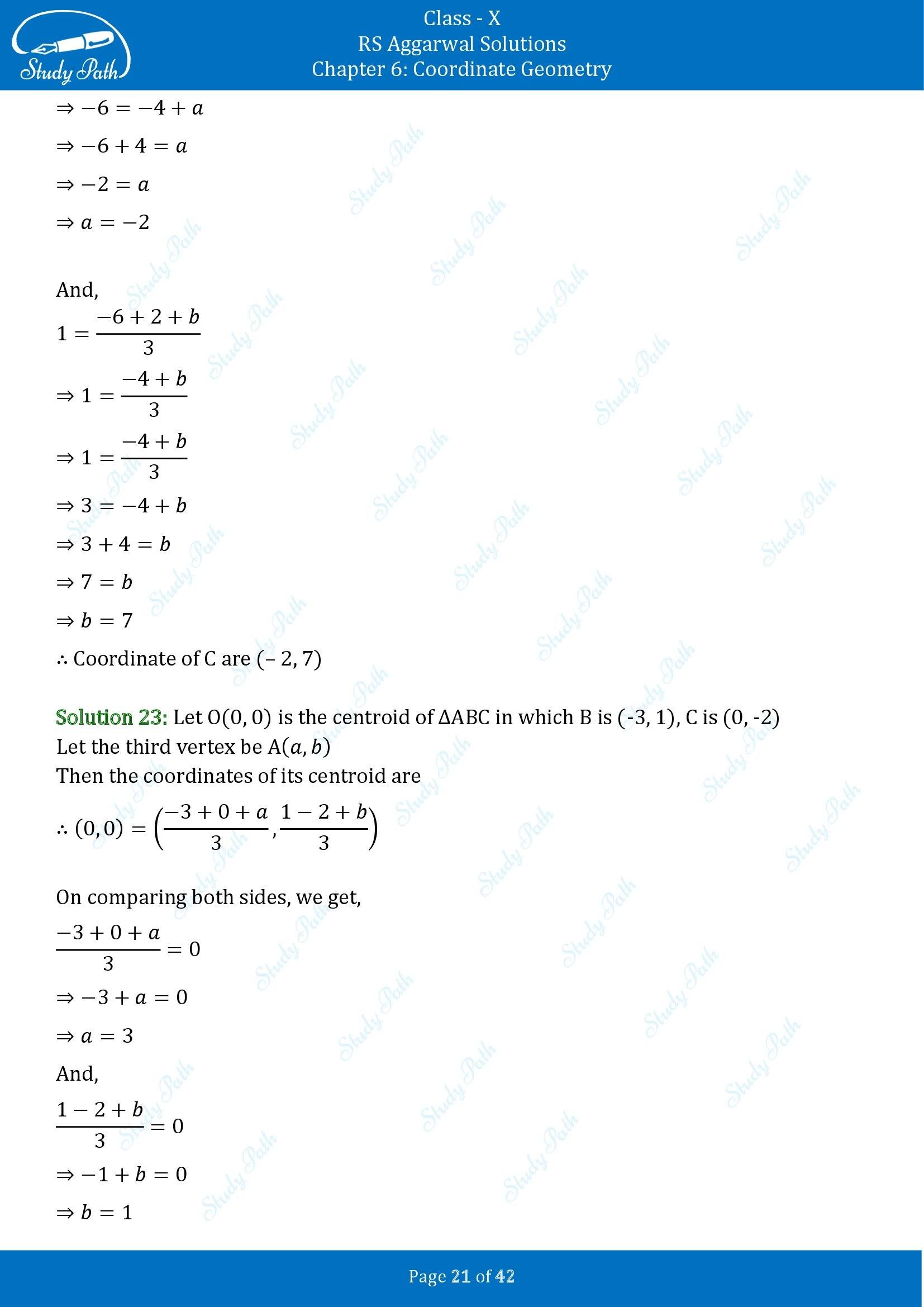 RS Aggarwal Solutions for Class 10 Chapter 6 Coordinate Geometry Exercise 6B 00021