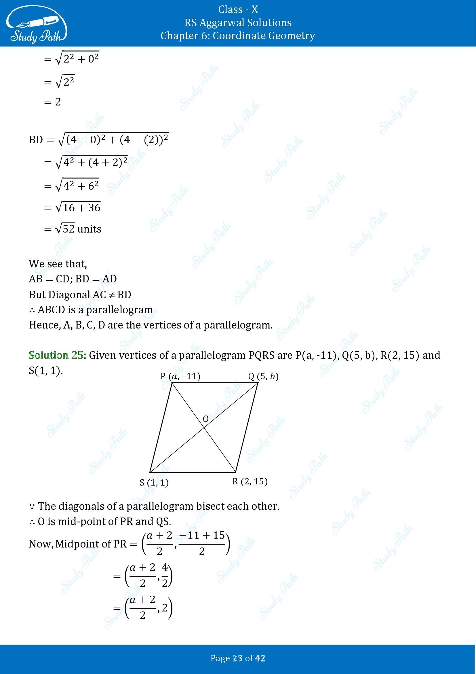 RS Aggarwal Solutions for Class 10 Chapter 6 Coordinate Geometry Exercise 6B 00023