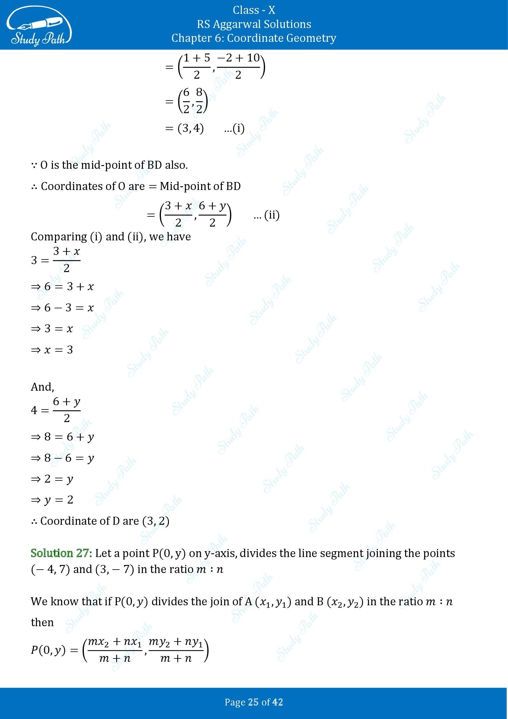 RS Aggarwal Solutions for Class 10 Chapter 6 Coordinate Geometry Exercise 6B 00025
