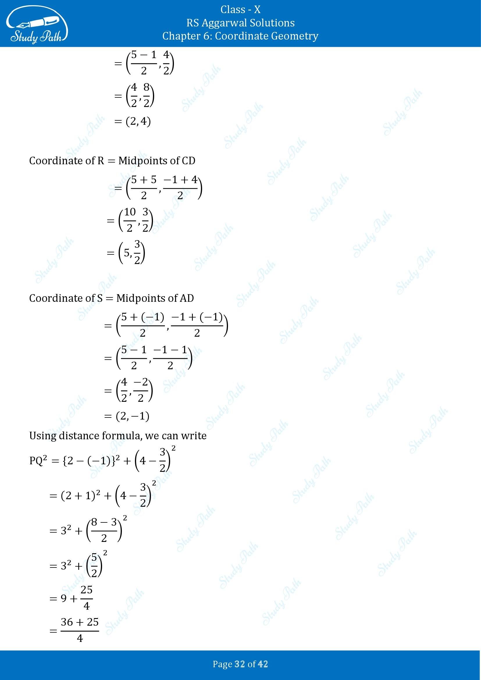 RS Aggarwal Solutions for Class 10 Chapter 6 Coordinate Geometry Exercise 6B 00032