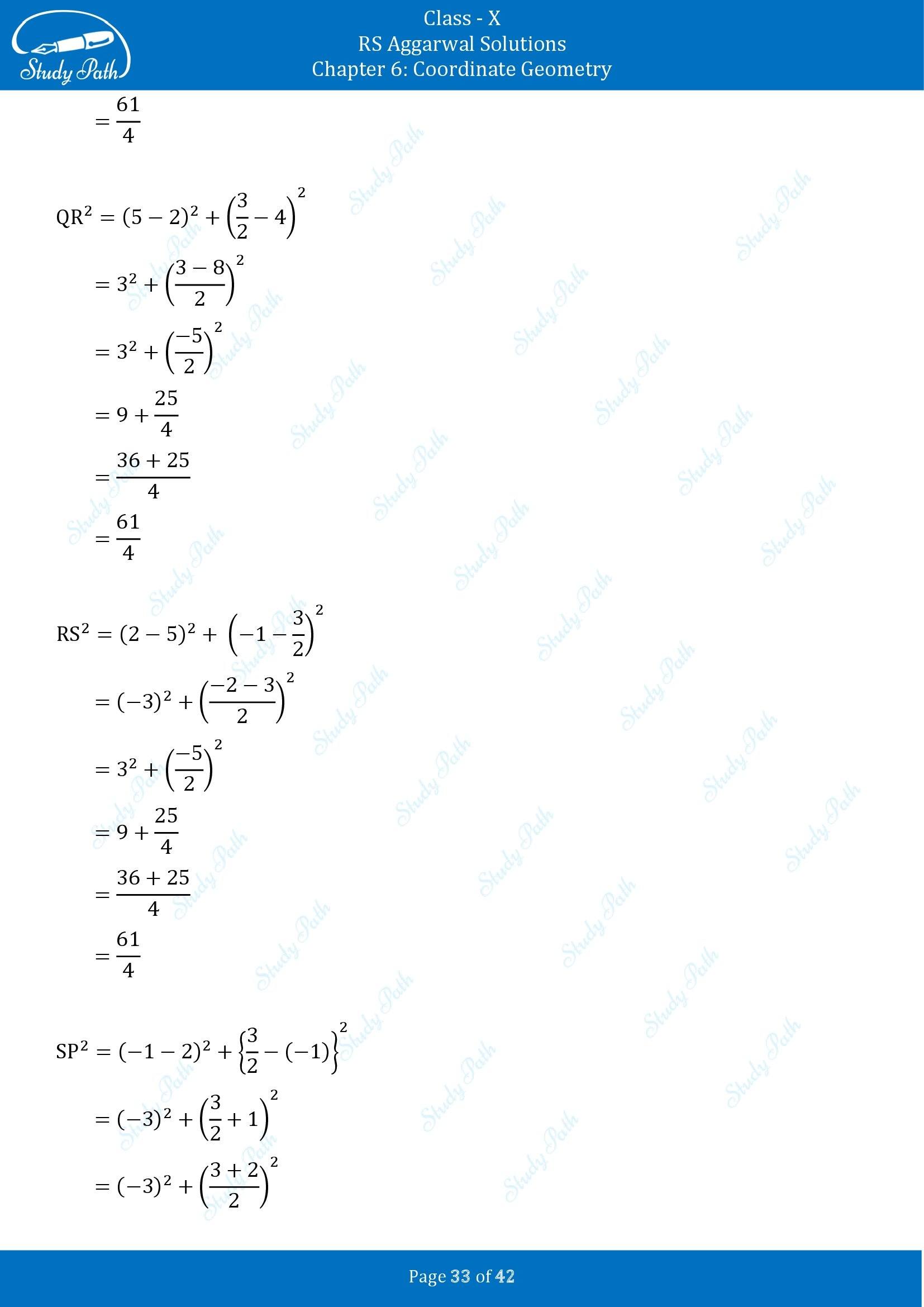 RS Aggarwal Solutions for Class 10 Chapter 6 Coordinate Geometry Exercise 6B 00033