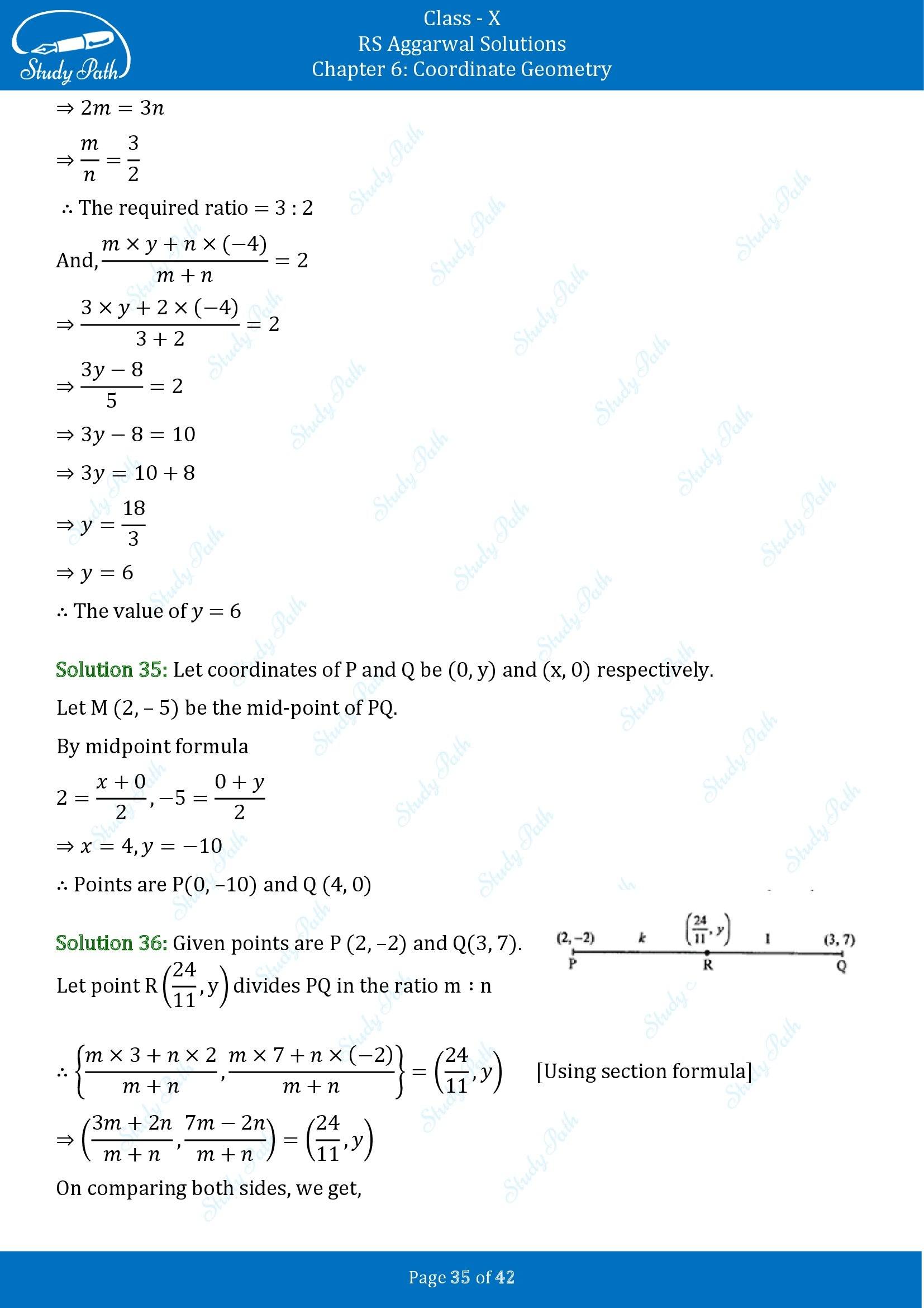 RS Aggarwal Solutions for Class 10 Chapter 6 Coordinate Geometry Exercise 6B 00035