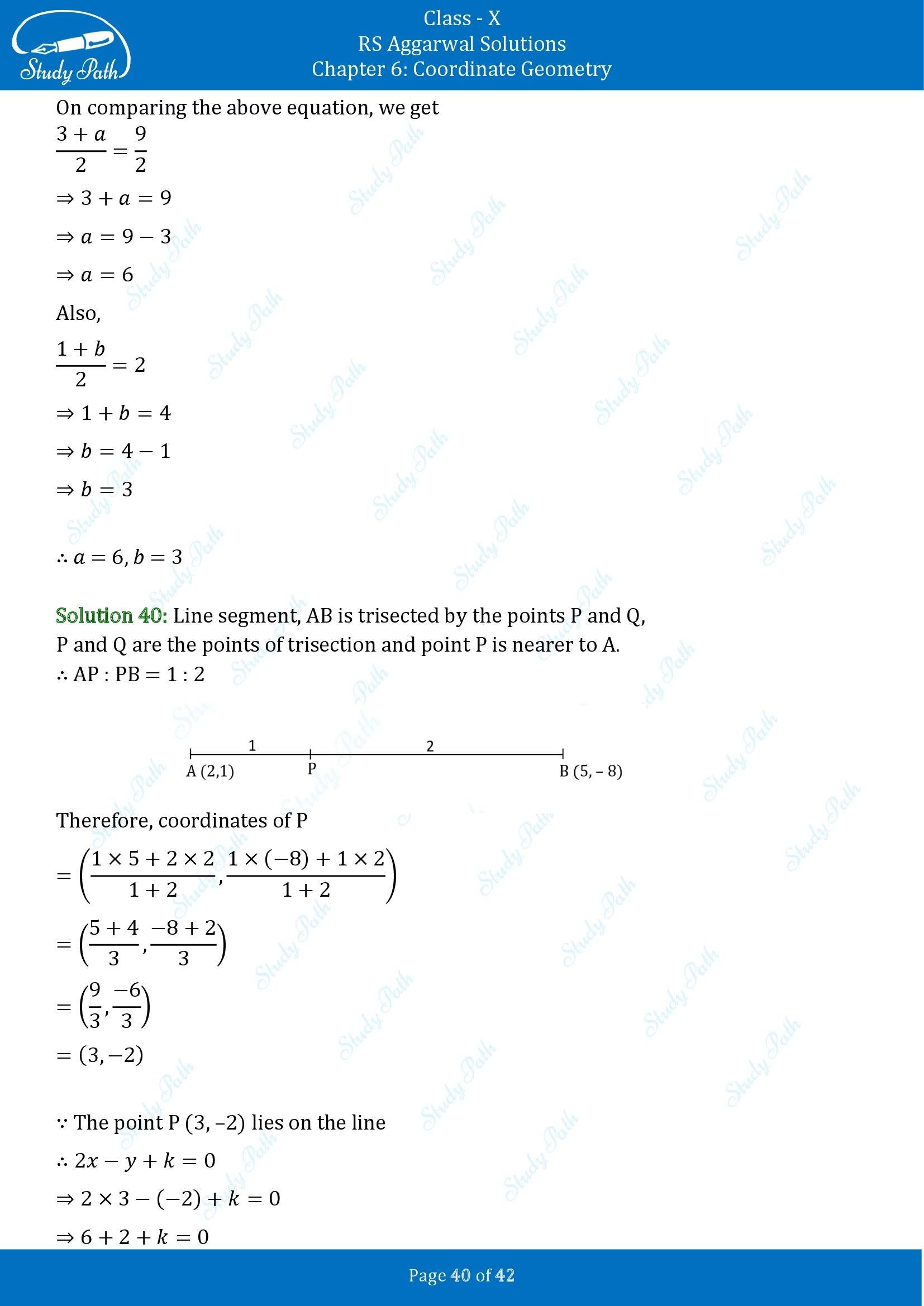 RS Aggarwal Solutions for Class 10 Chapter 6 Coordinate Geometry Exercise 6B 00040