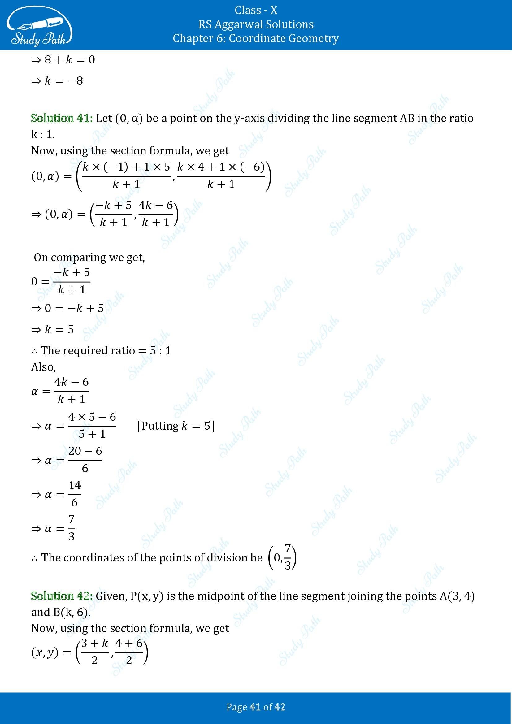 RS Aggarwal Solutions for Class 10 Chapter 6 Coordinate Geometry Exercise 6B 00041