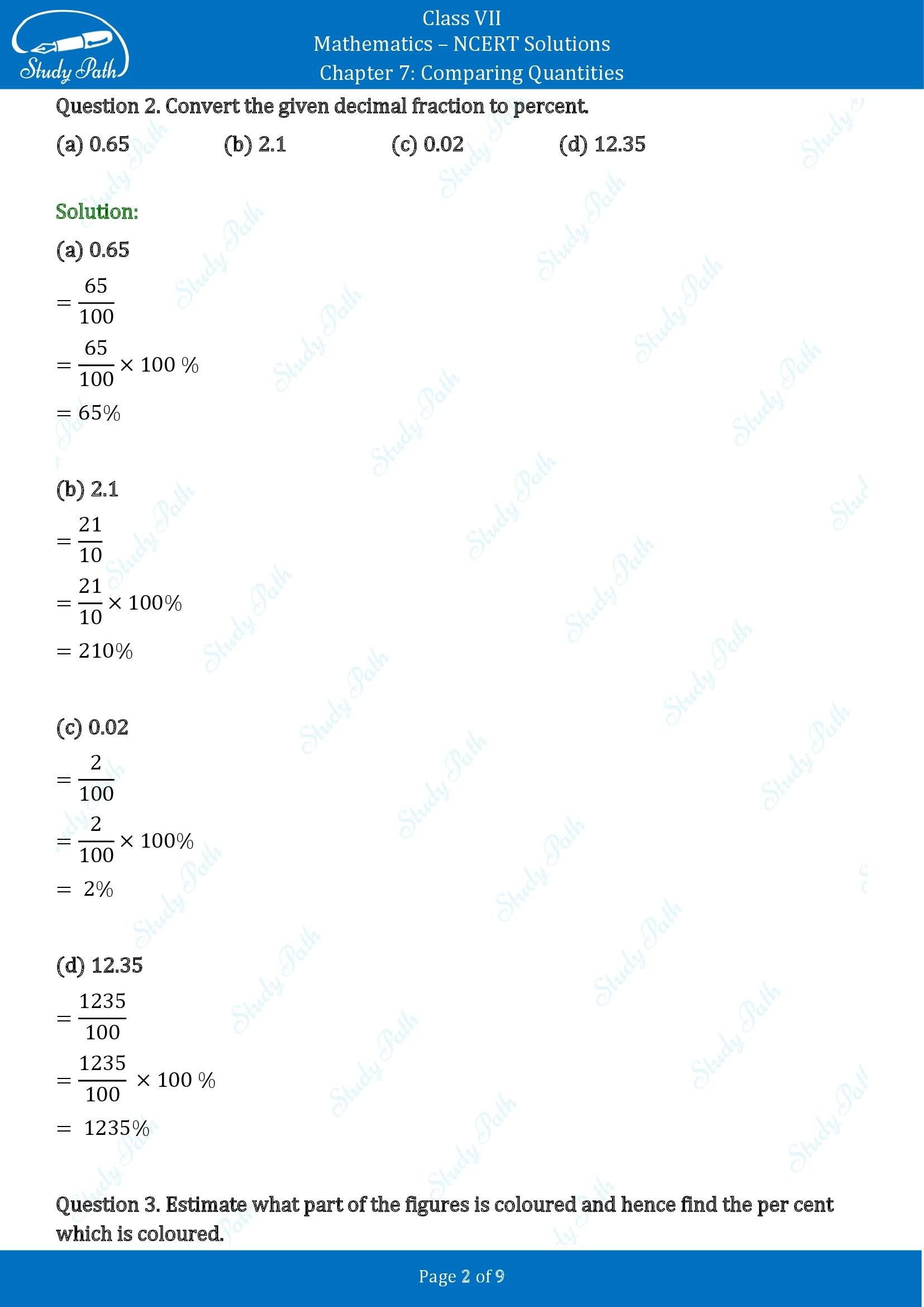NCERT Solutions for Class 7 Maths Chapter 7 Comparing Quantities Exercise 7.1 00002