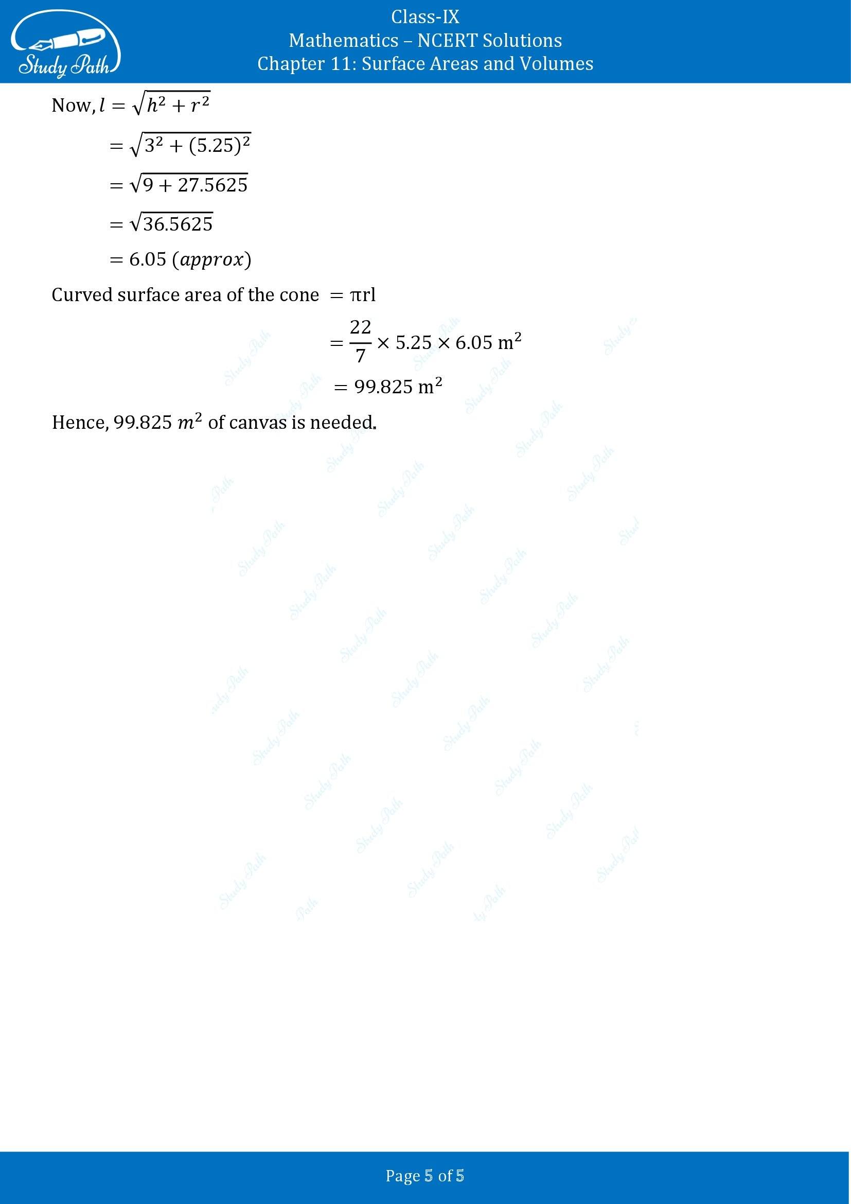 NCERT Solutions for Class 9 Maths Chapter 11 Surface Areas and Volumes Exercise 11.3 00005