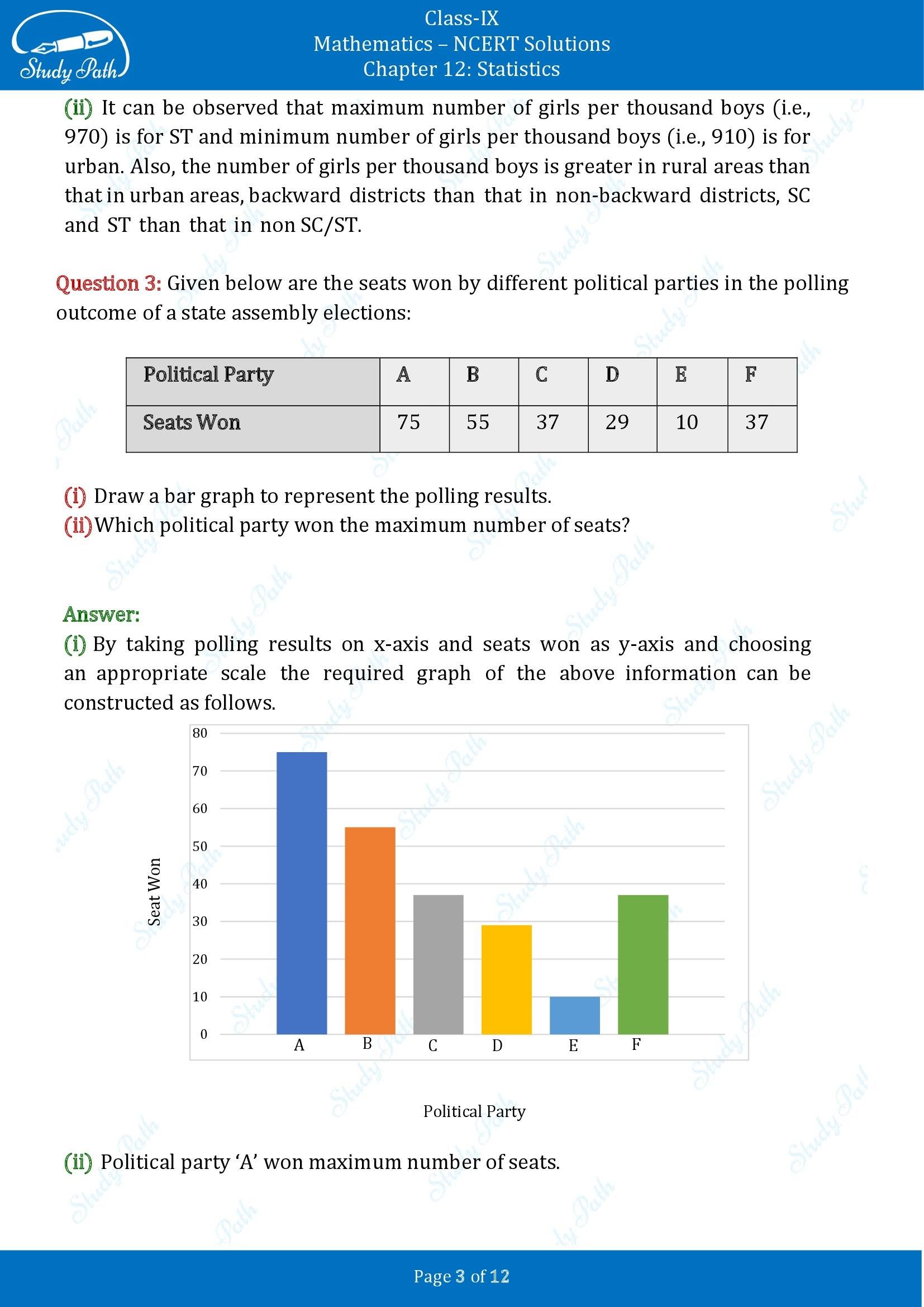 NCERT Solutions for Class 9 Maths Chapter 12 Statistics Exercise 12.1 00003