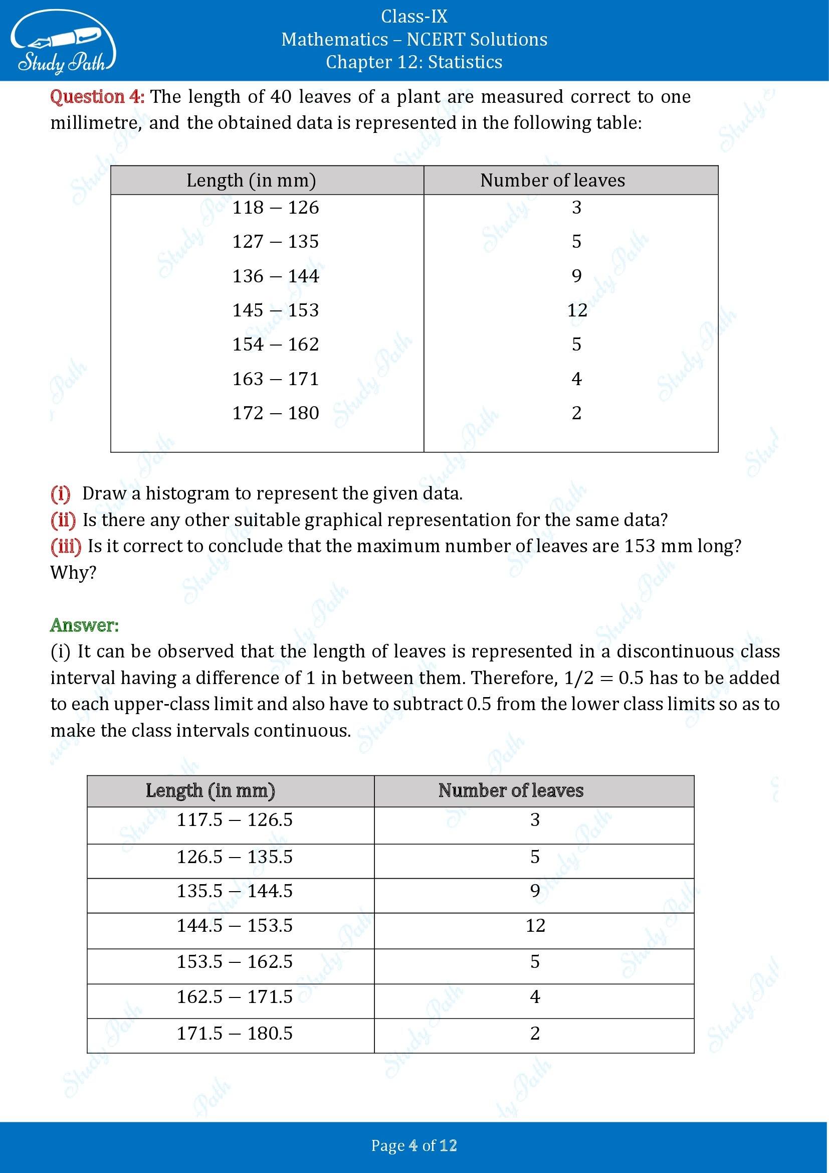 NCERT Solutions for Class 9 Maths Chapter 12 Statistics Exercise 12.1 00004
