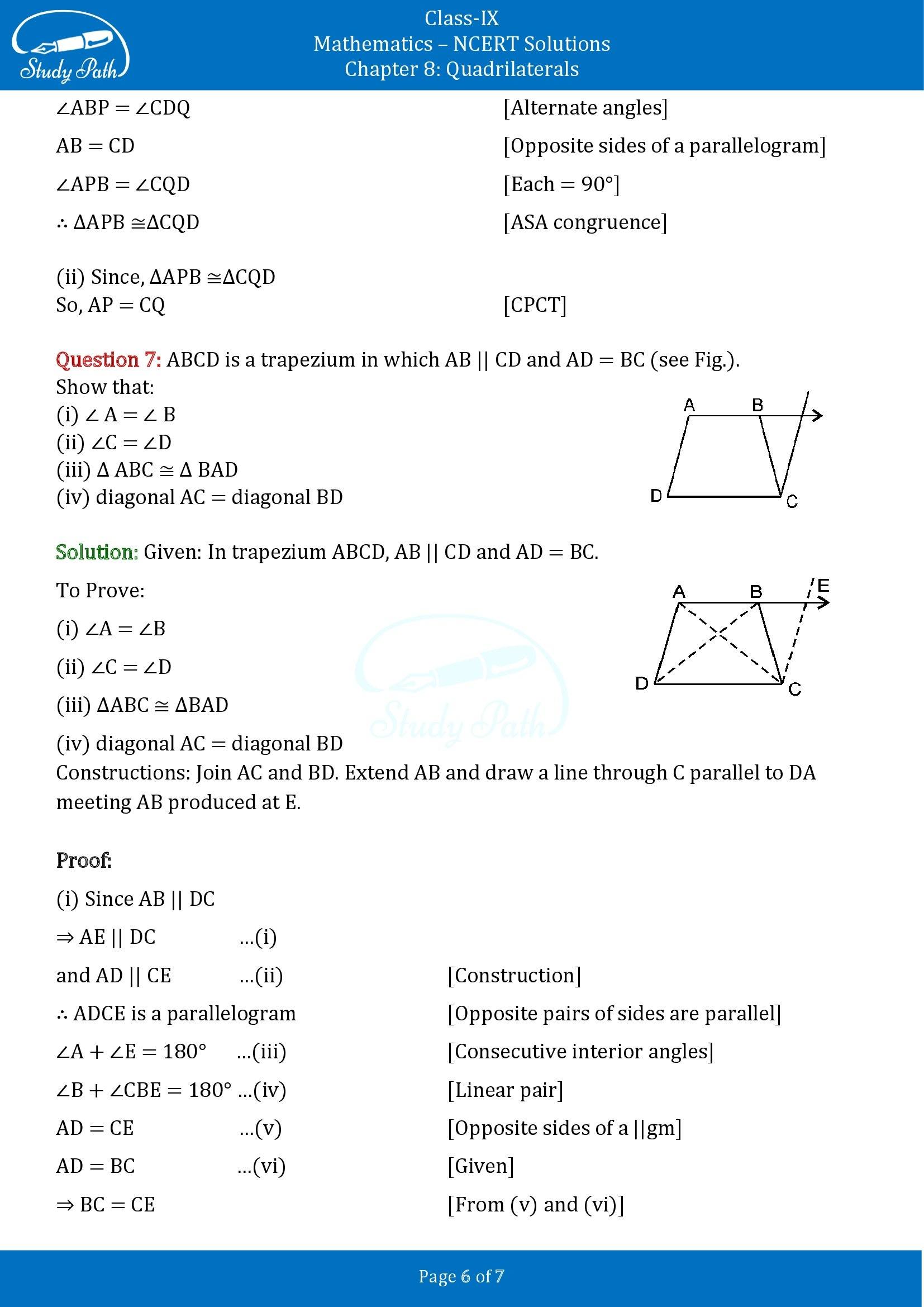 NCERT Solutions for Class 9 Maths Chapter 8 Quadrilaterals Exercise 8.1 00006