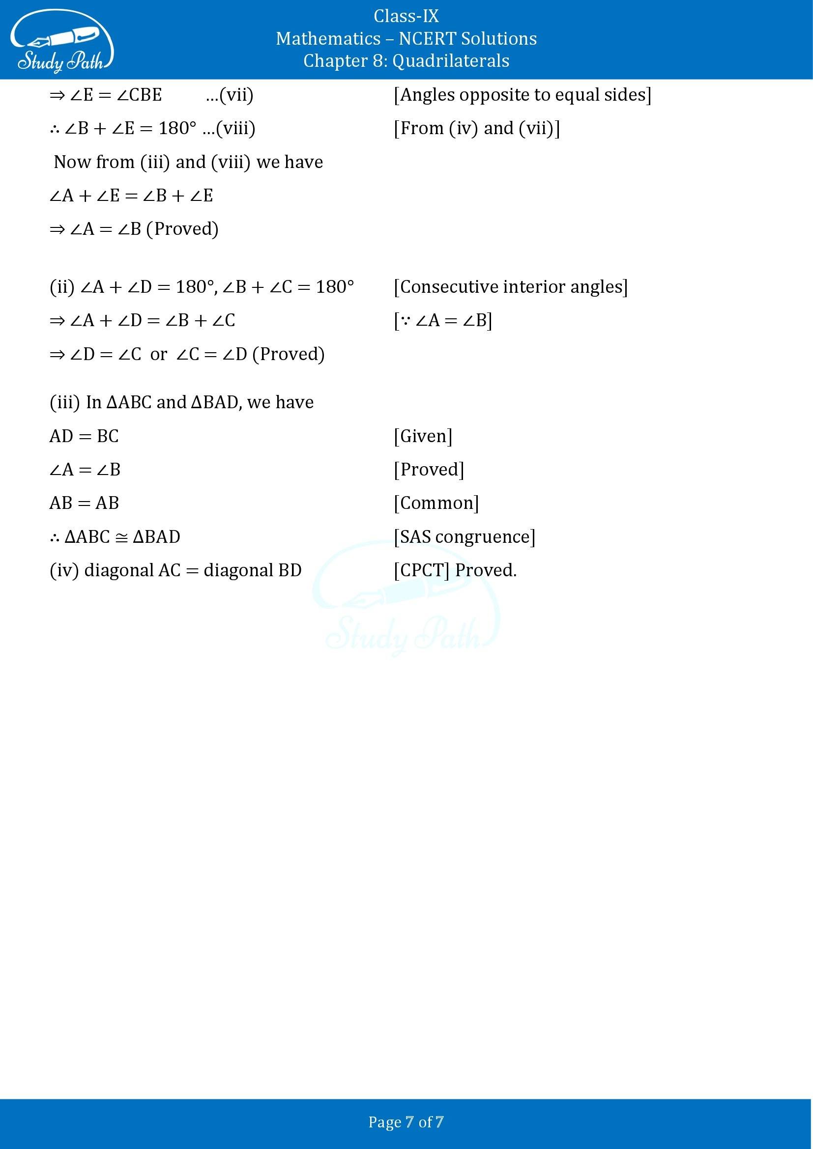 NCERT Solutions for Class 9 Maths Chapter 8 Quadrilaterals Exercise 8.1 00007