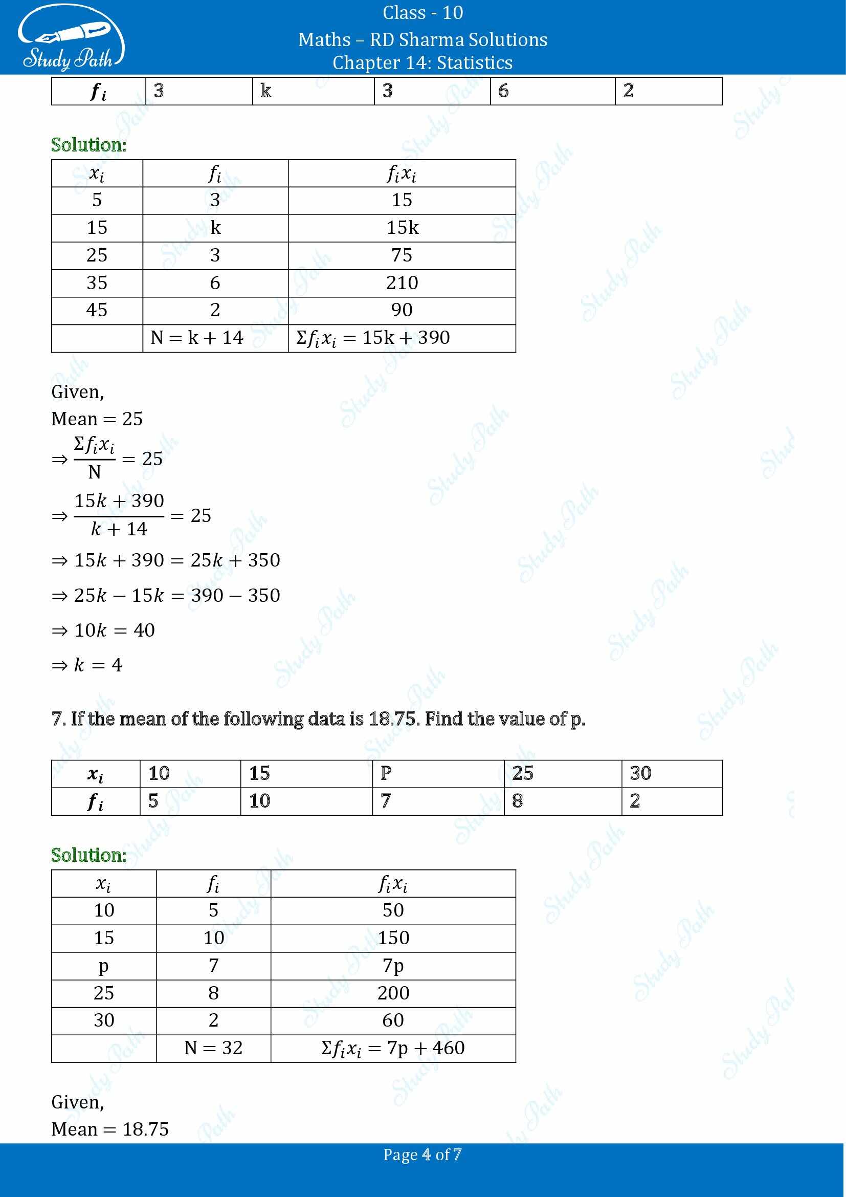 RD Sharma Solutions Class 10 Chapter 14 Statistics Exercise 14.1 00004