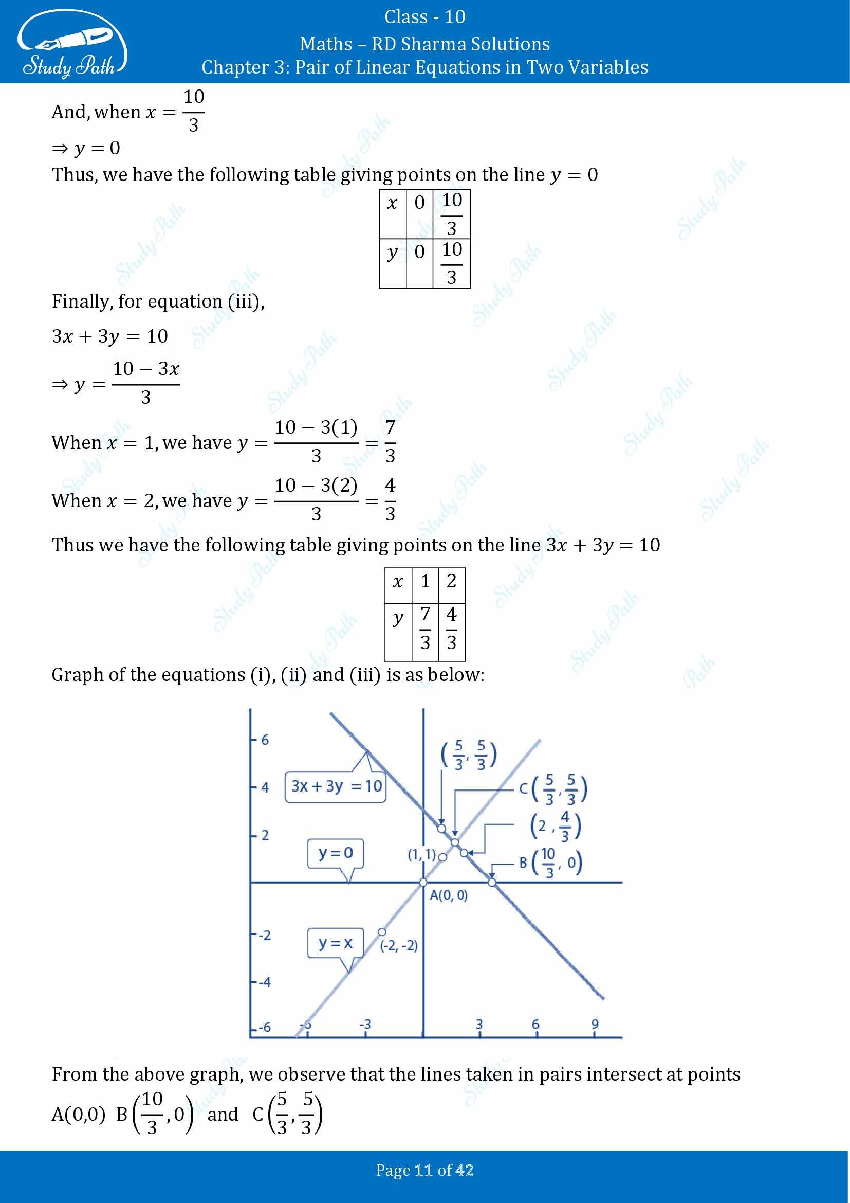 RD Sharma Solutions Class 10 Chapter 3 Pair of Linear Equations in Two Variables Exercise 3.2 00011