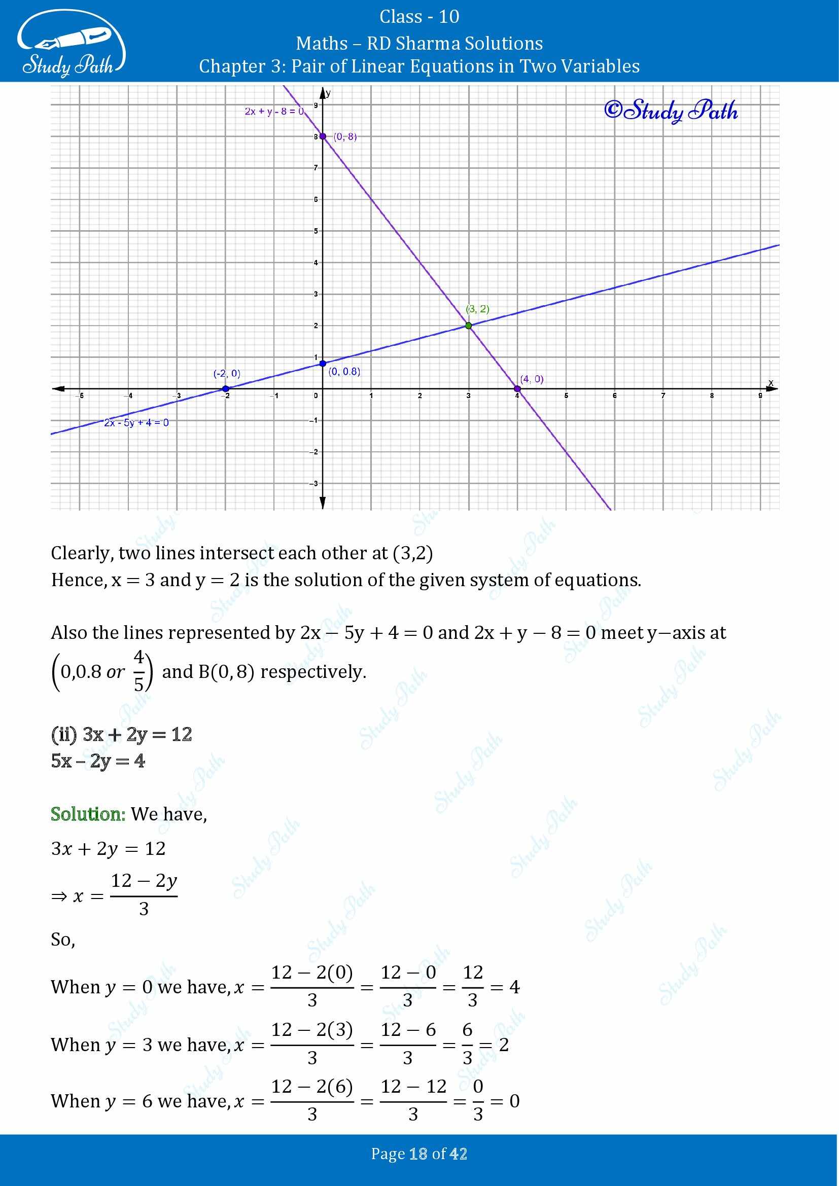 RD Sharma Solutions Class 10 Chapter 3 Pair of Linear Equations in Two Variables Exercise 3.2 00018