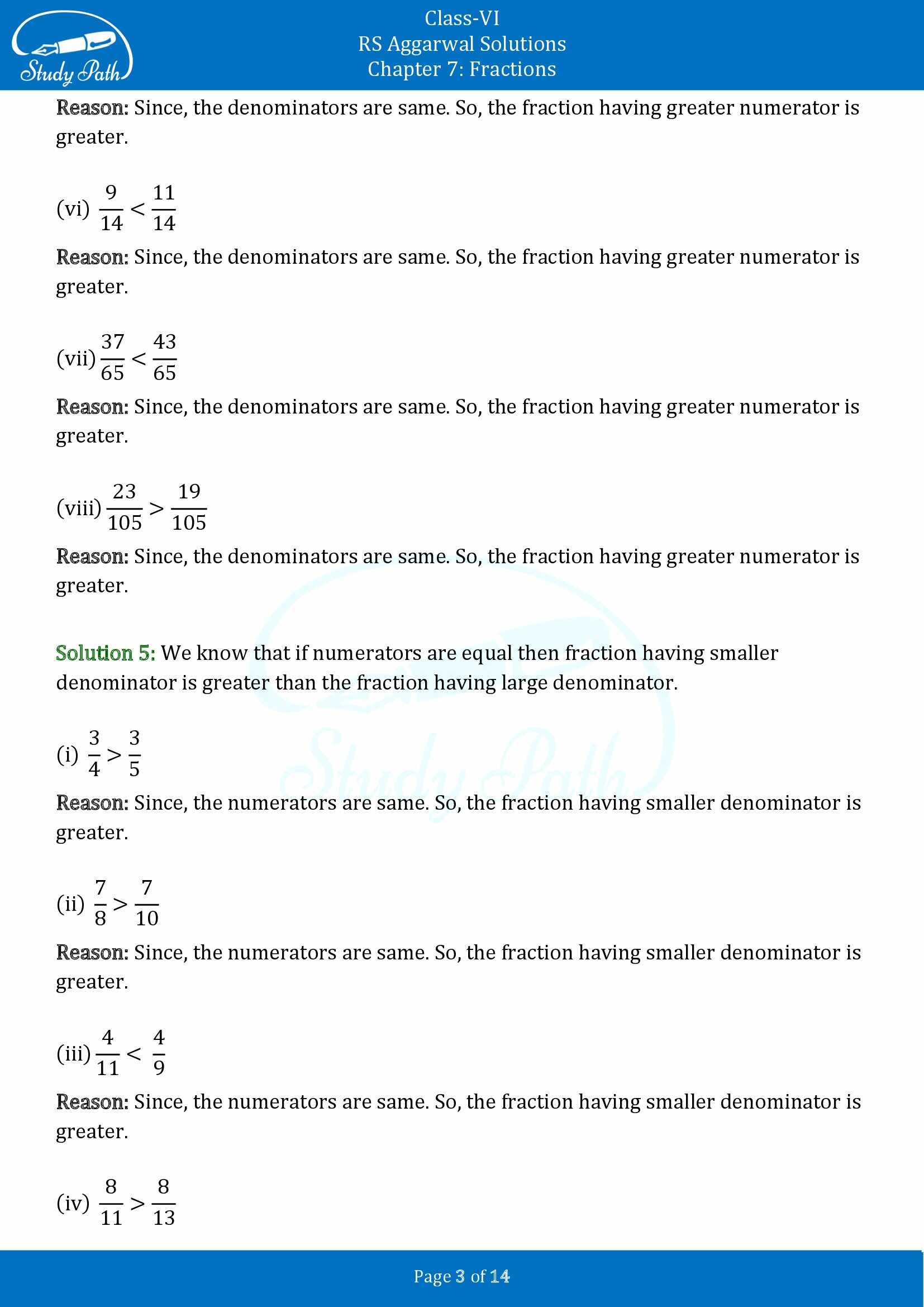 RS Aggarwal Solutions Class 6 Chapter 7 Fractions Exercise 7D 00003